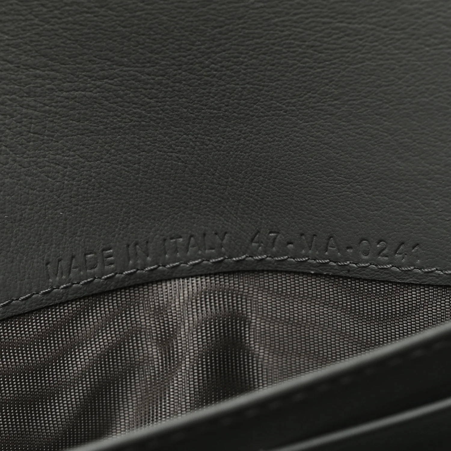 Oblique Saddle Chain Long Wallet Grey - Image 16