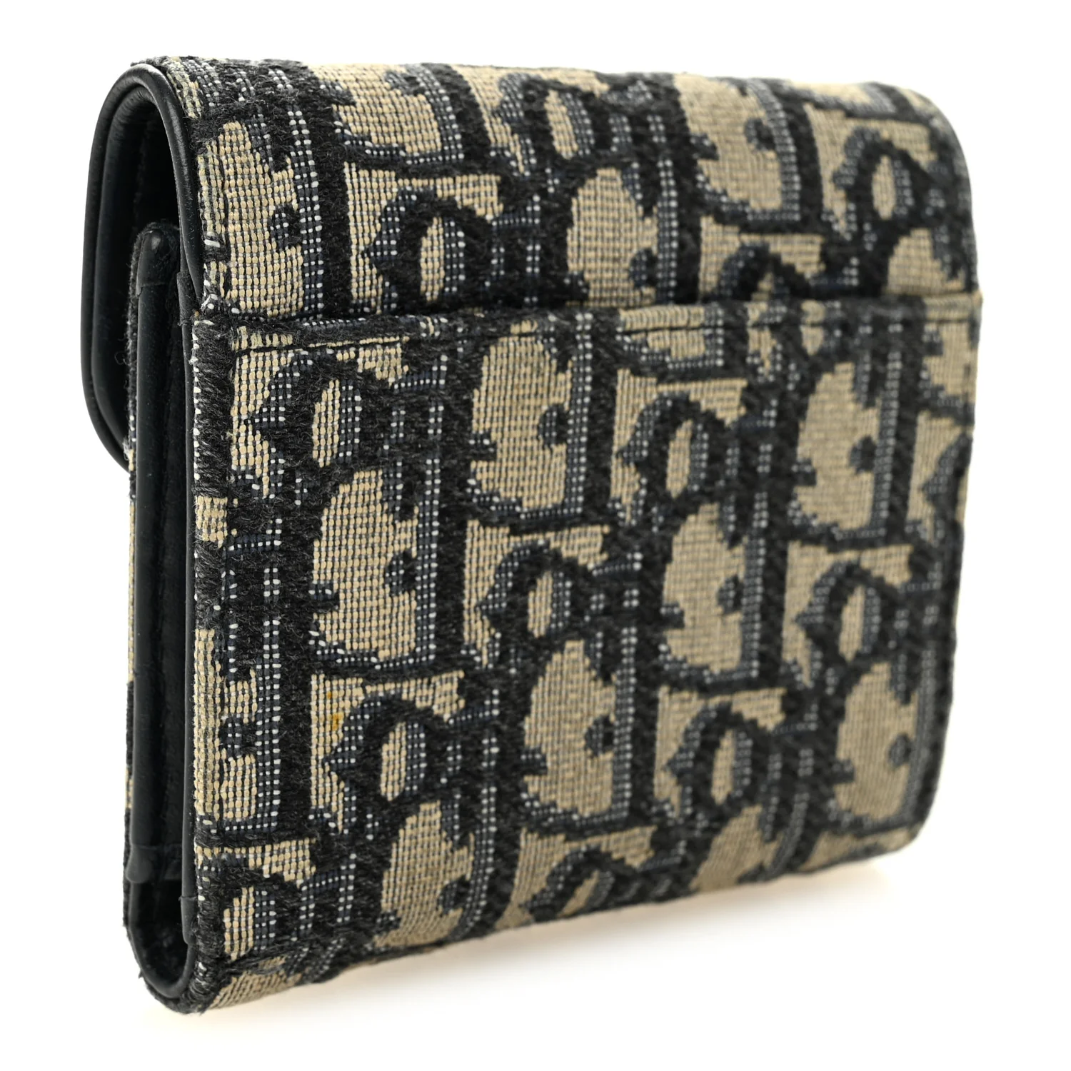 Oblique Saddle Lotus Wallet Blue - Image 3