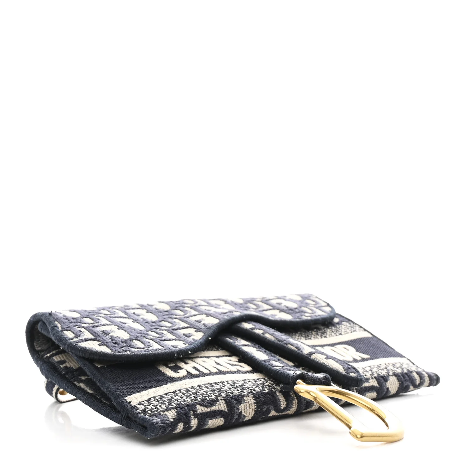 Oblique Slim Saddle Pouch Blue - Image 4