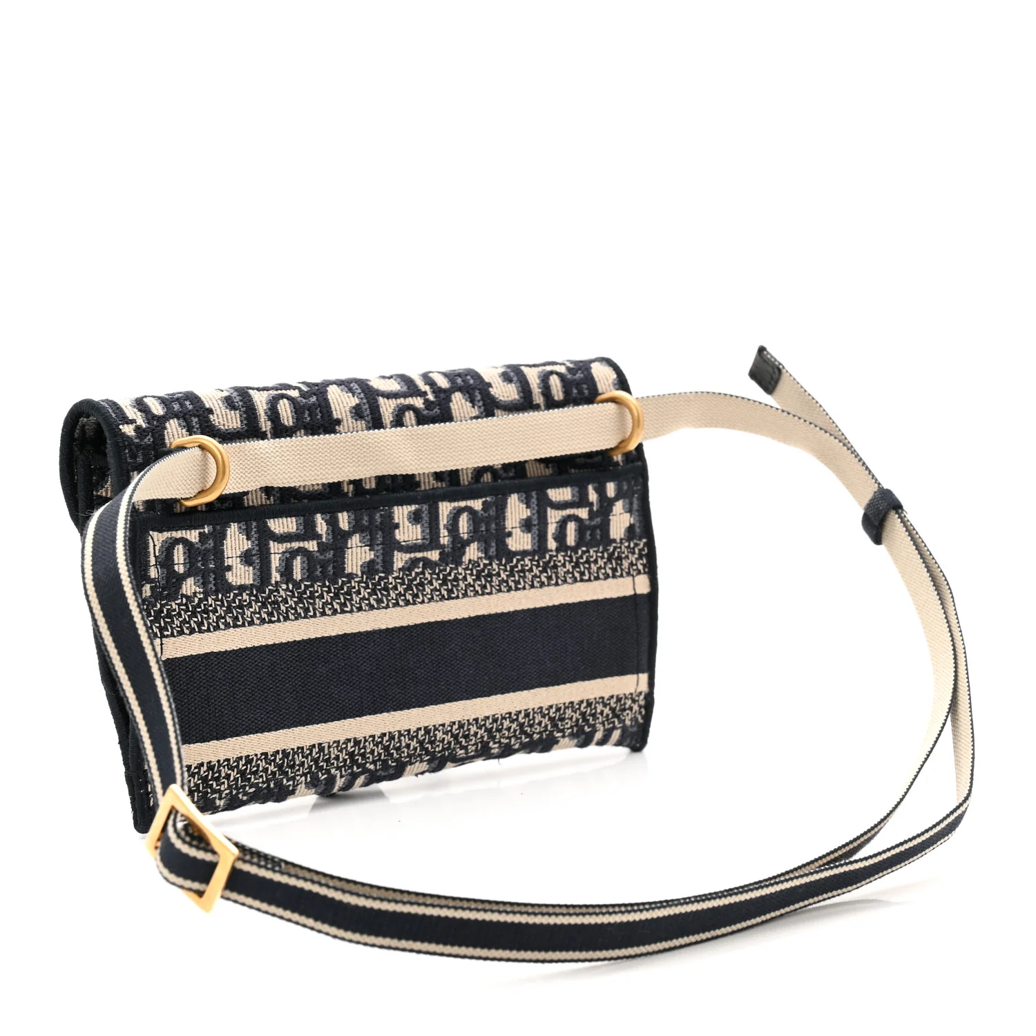Oblique Slim Saddle Pouch Blue - Image 3