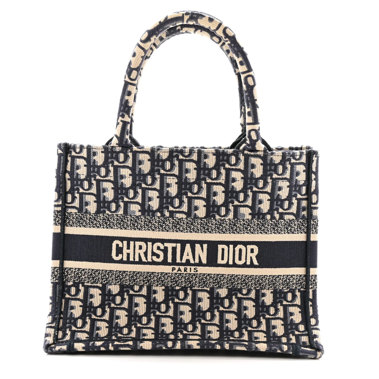 Oblique Small Book Tote Blue Multicolor
