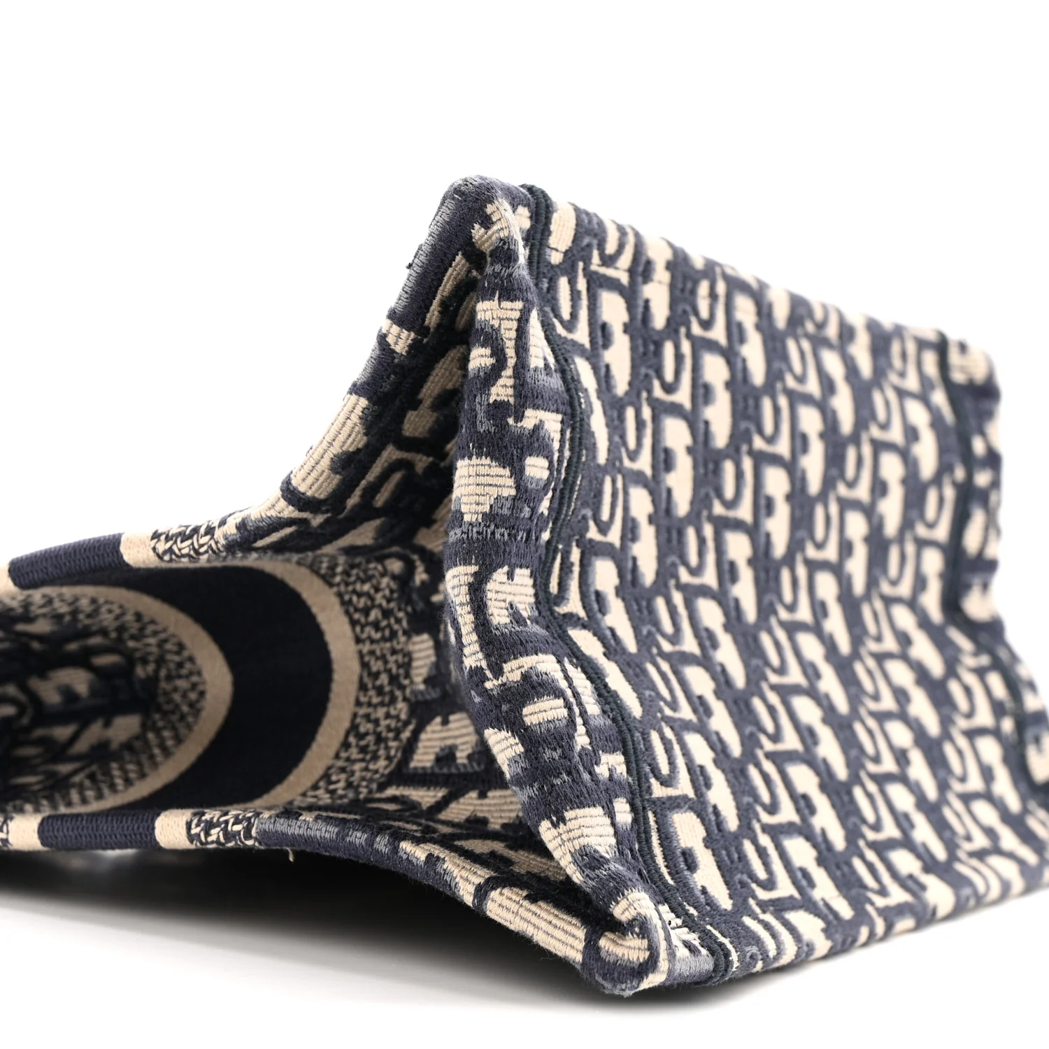 Oblique Small Book Tote Blue Multicolor - Image 9
