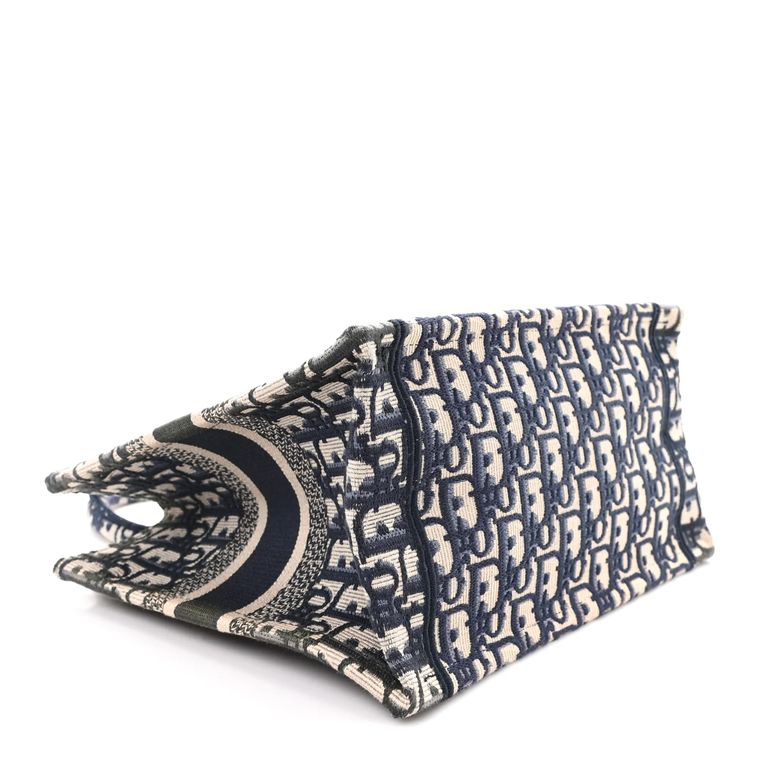 Oblique Small Book Tote Blue Multicolor - Image 4