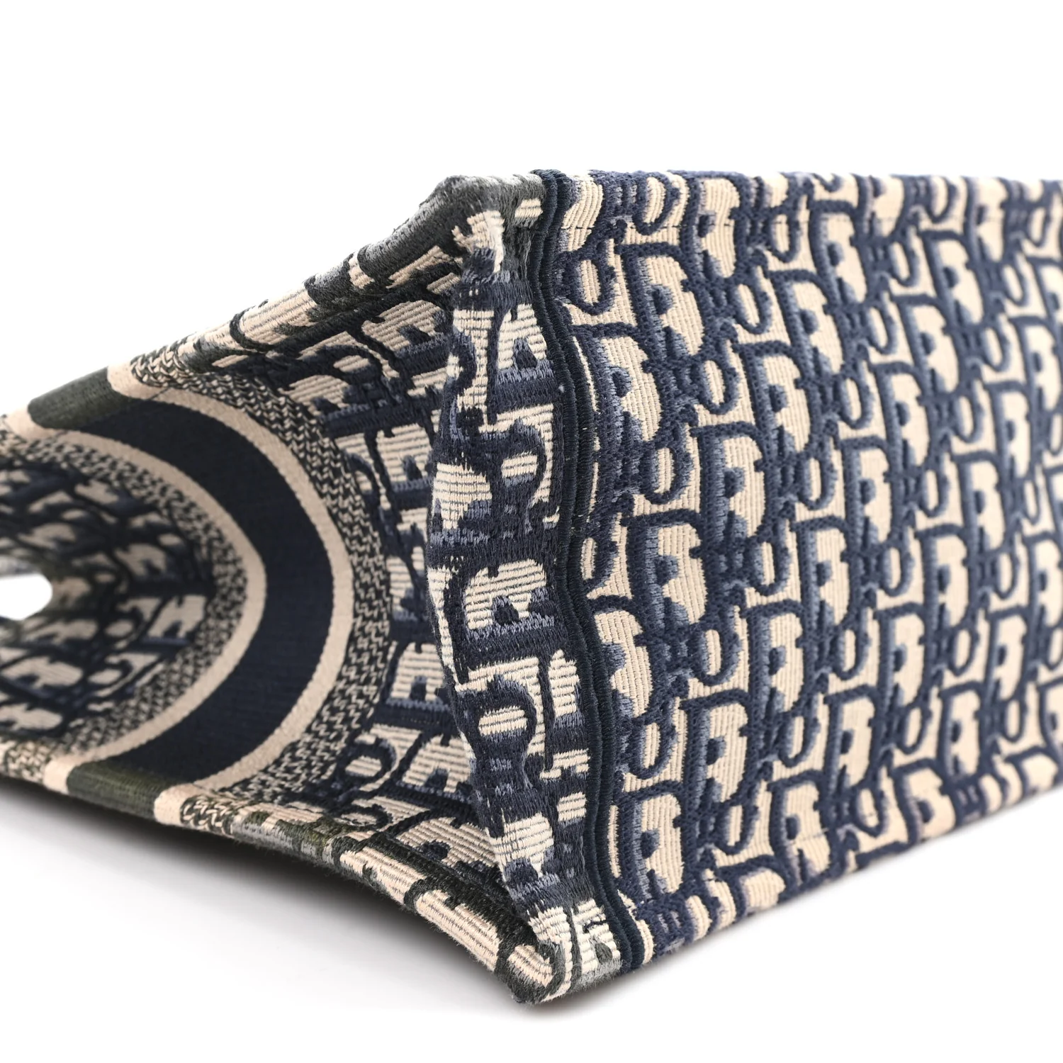 Oblique Small Book Tote Blue Multicolor - Image 9