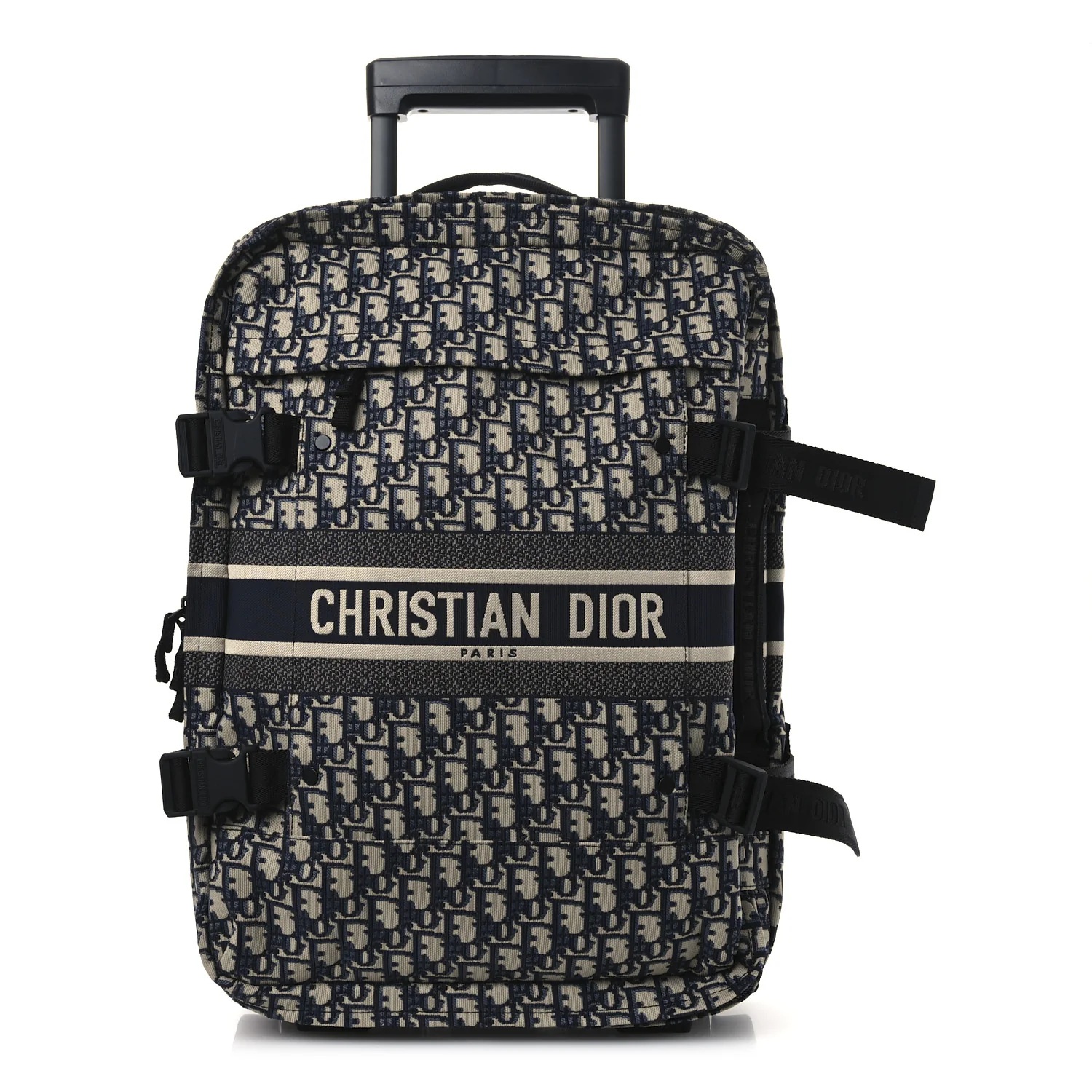 Oblique Small Diortravel Suitcase Blue