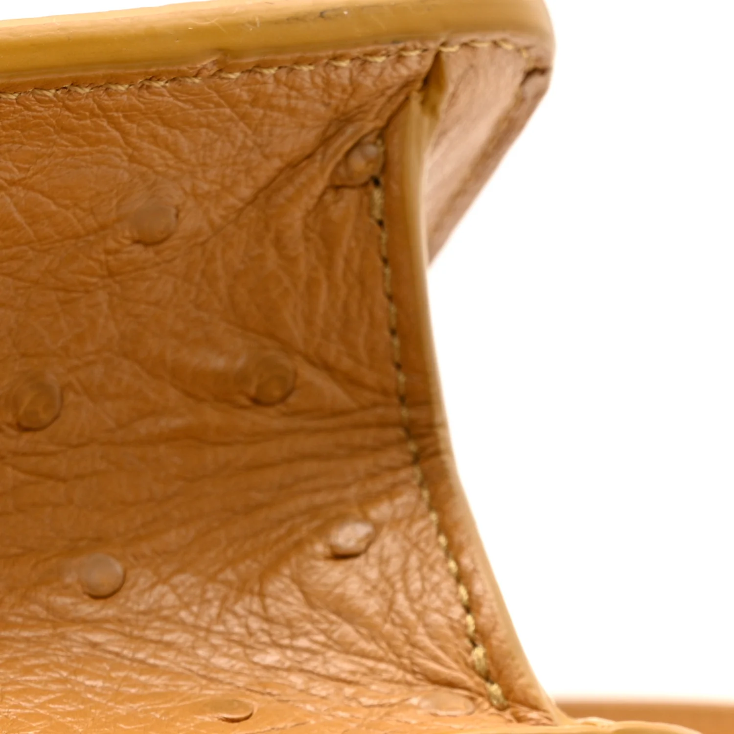 Ostrich 30 Montaigne Flap Bag Brown - Image 11