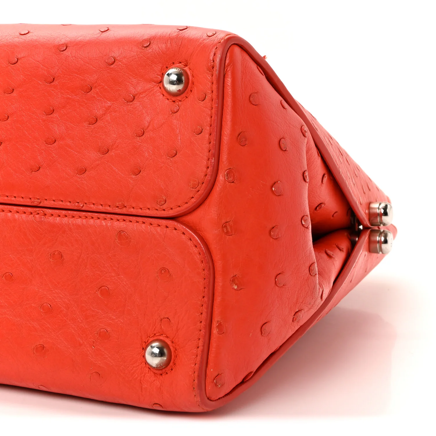 Ostrich Large Open Bar Tote Orange - Image 10