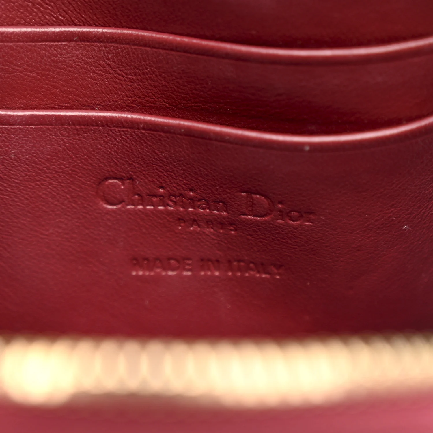 Patent Cannage Lady Dior Phone Holder Red - Image 6