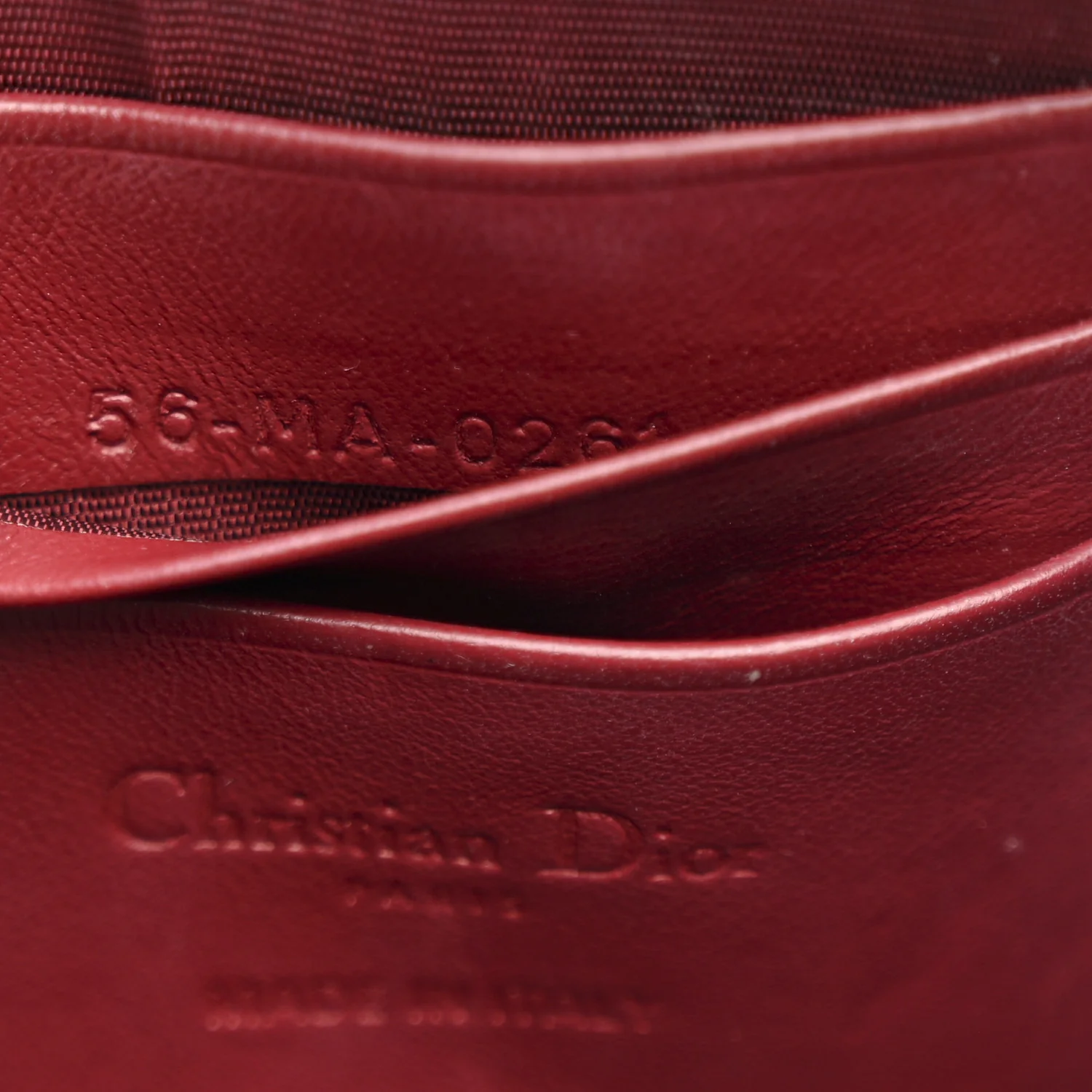Patent Cannage Lady Dior Phone Holder Red - Image 7