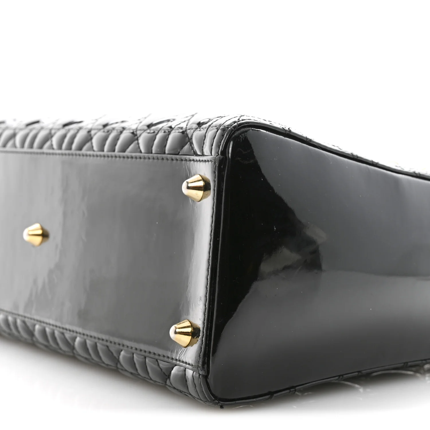 Patent Cannage Large Lady Dior Black - Image 10