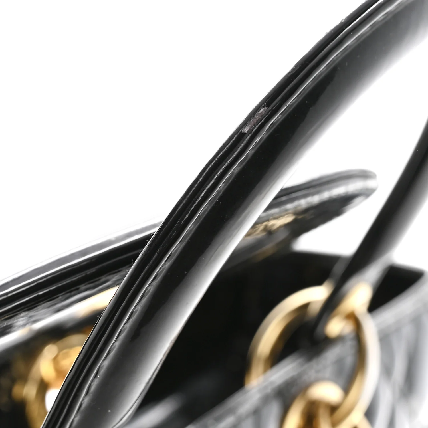 Patent Cannage Large Lady Dior Black - Image 11