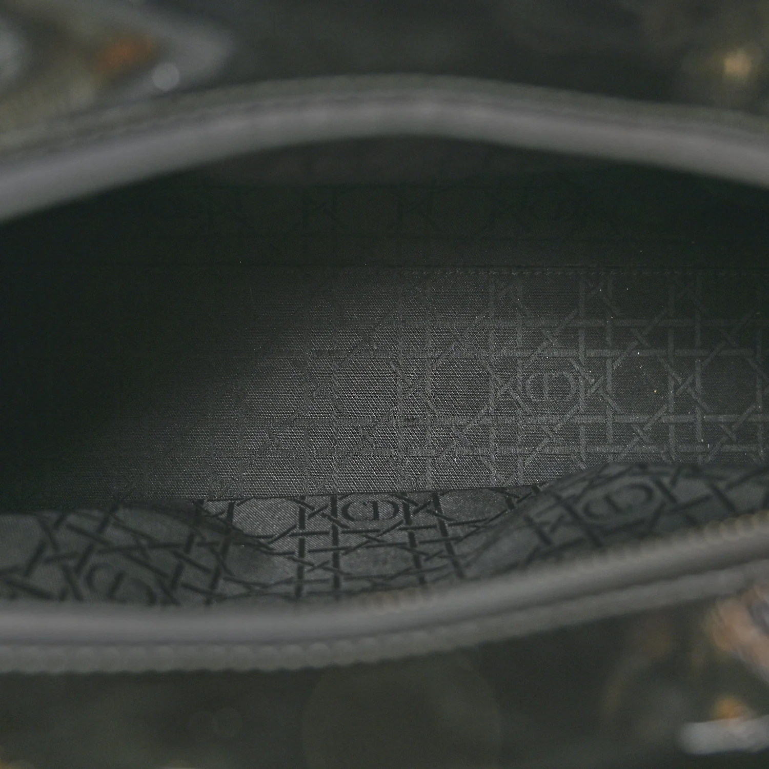 Patent Cannage Large Lady Dior Black - Image 5