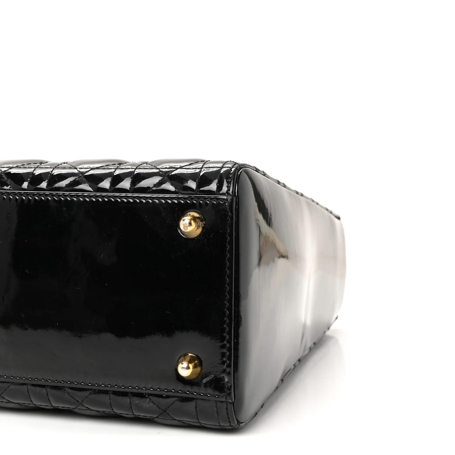 Patent Cannage Large Lady Dior Black - Image 10