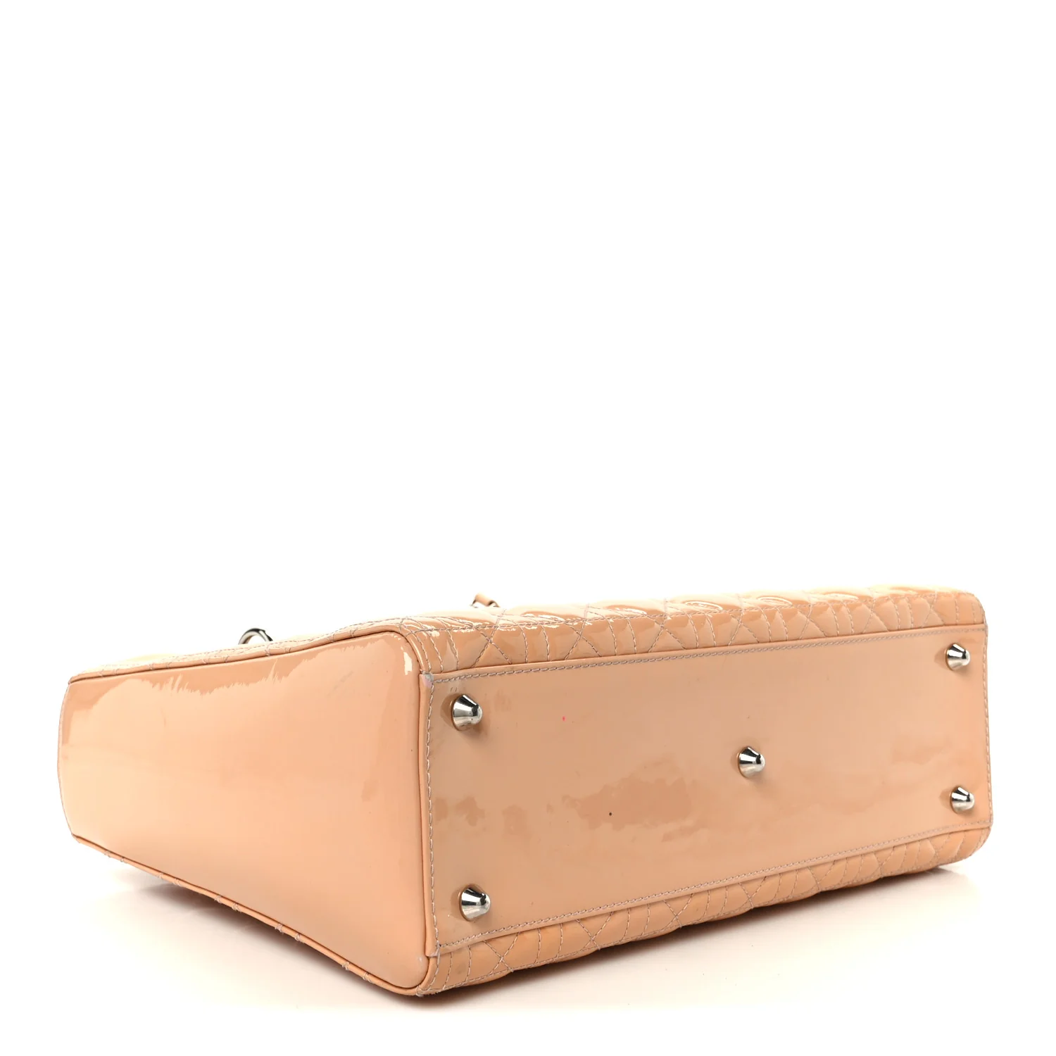 Patent Cannage Large Lady Dior Rose Clair - Image 4