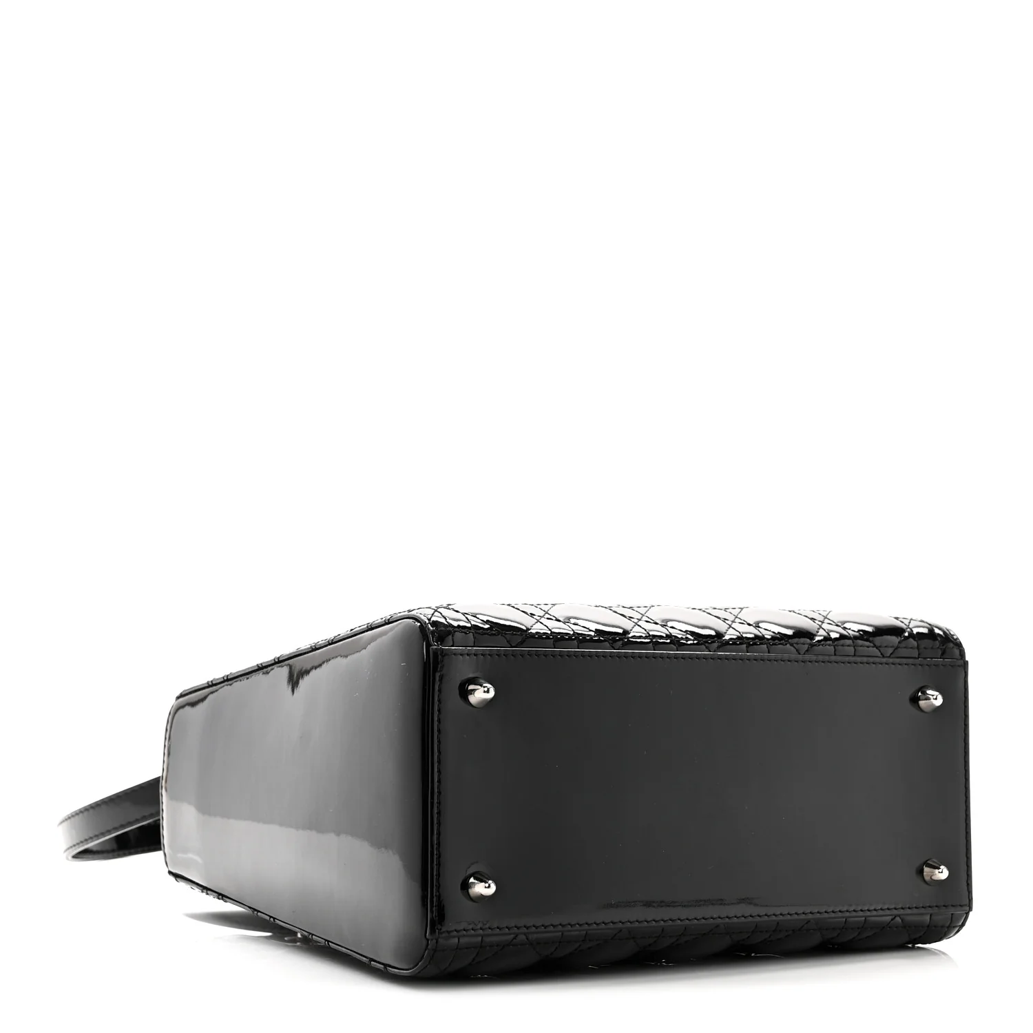 Patent Cannage Medium Lady Dior Black - Image 4