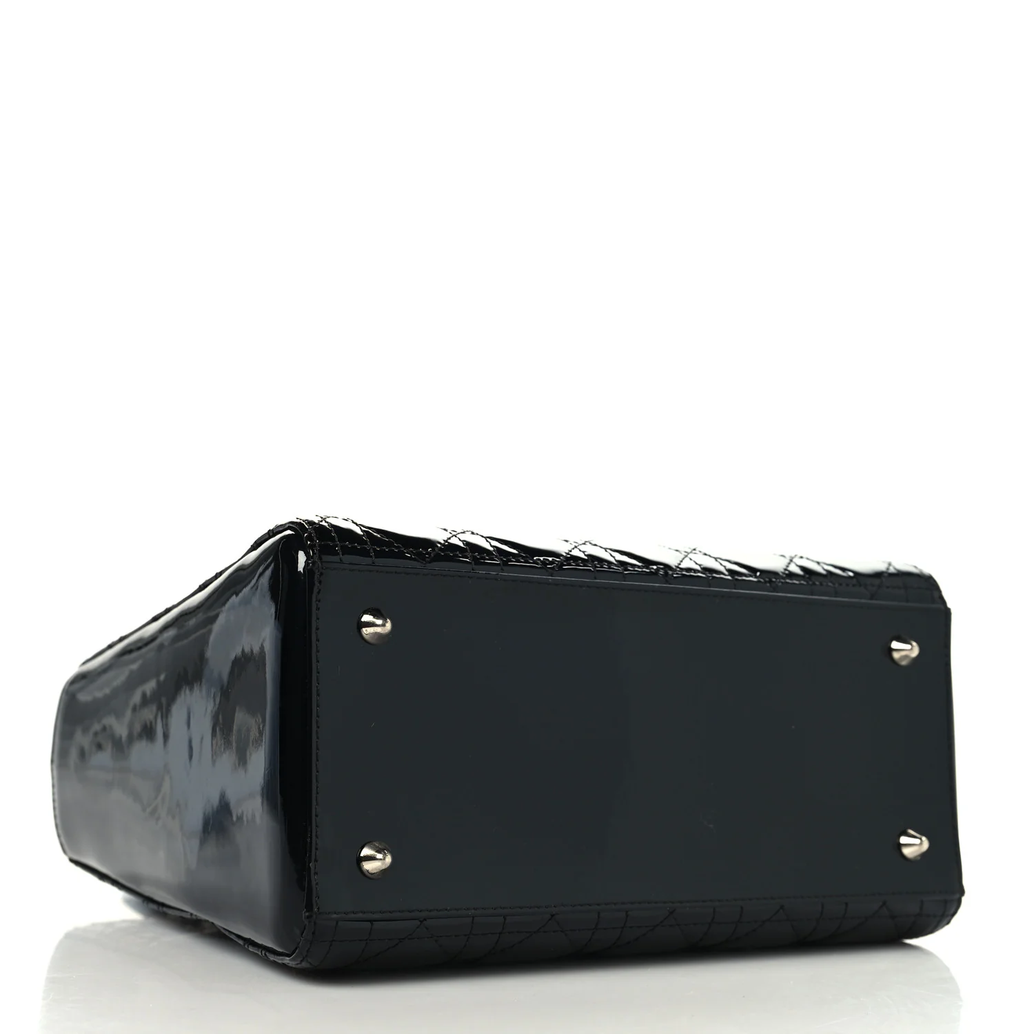 Patent Cannage Medium Lady Dior Black - Image 4