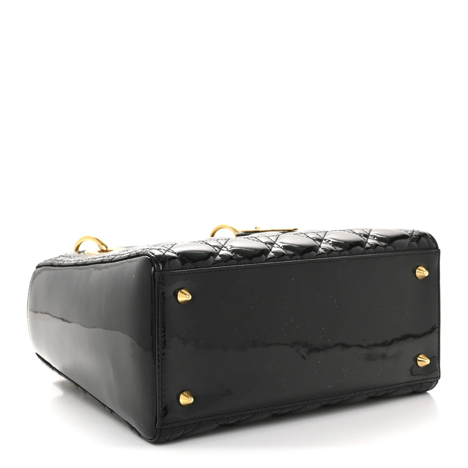 Patent Cannage Medium Lady Dior Black - Image 4