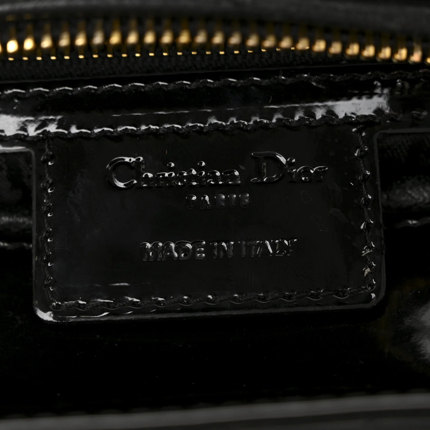 Patent Cannage Medium Lady Dior Black - Image 6
