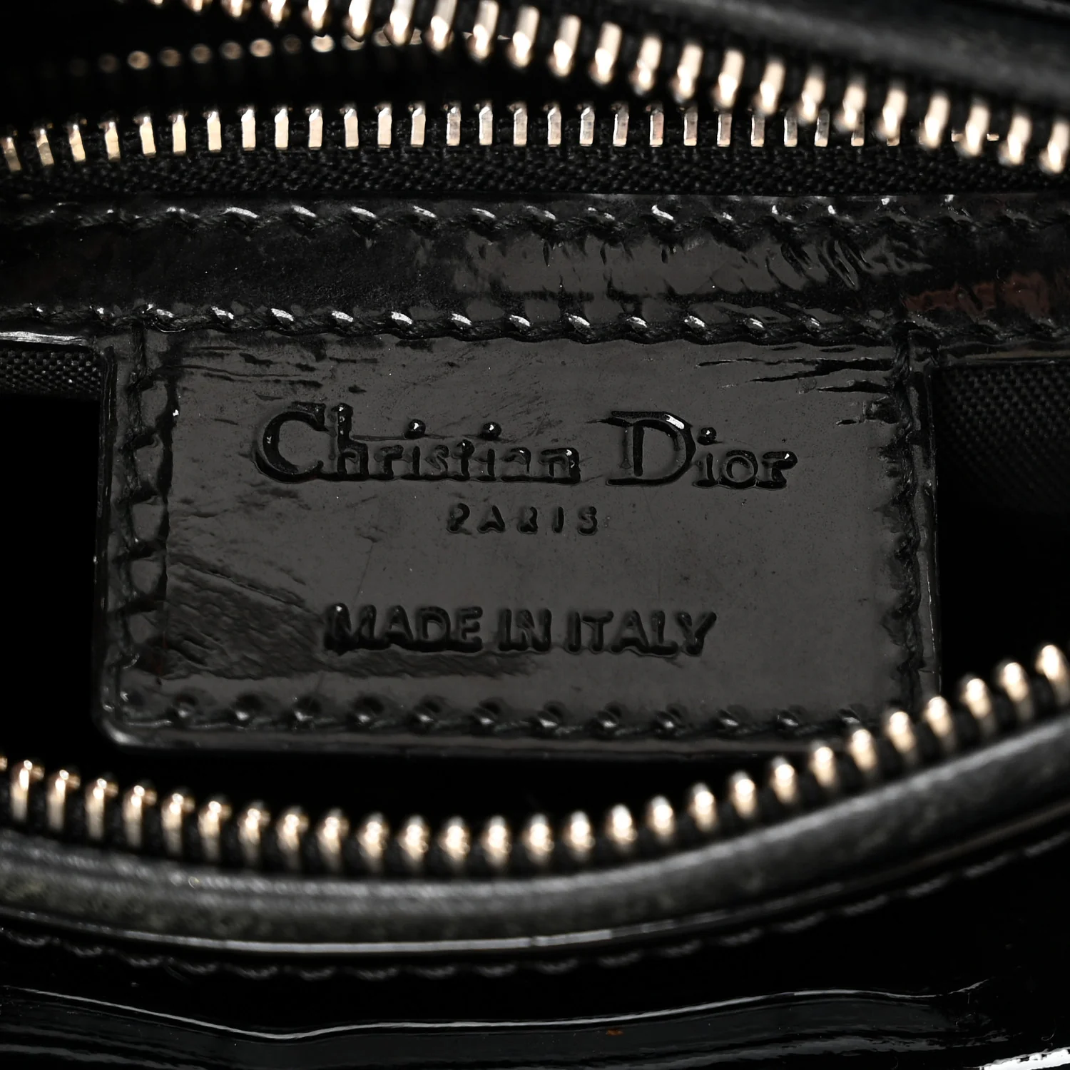 Patent Cannage Medium Lady Dior Black - Image 6