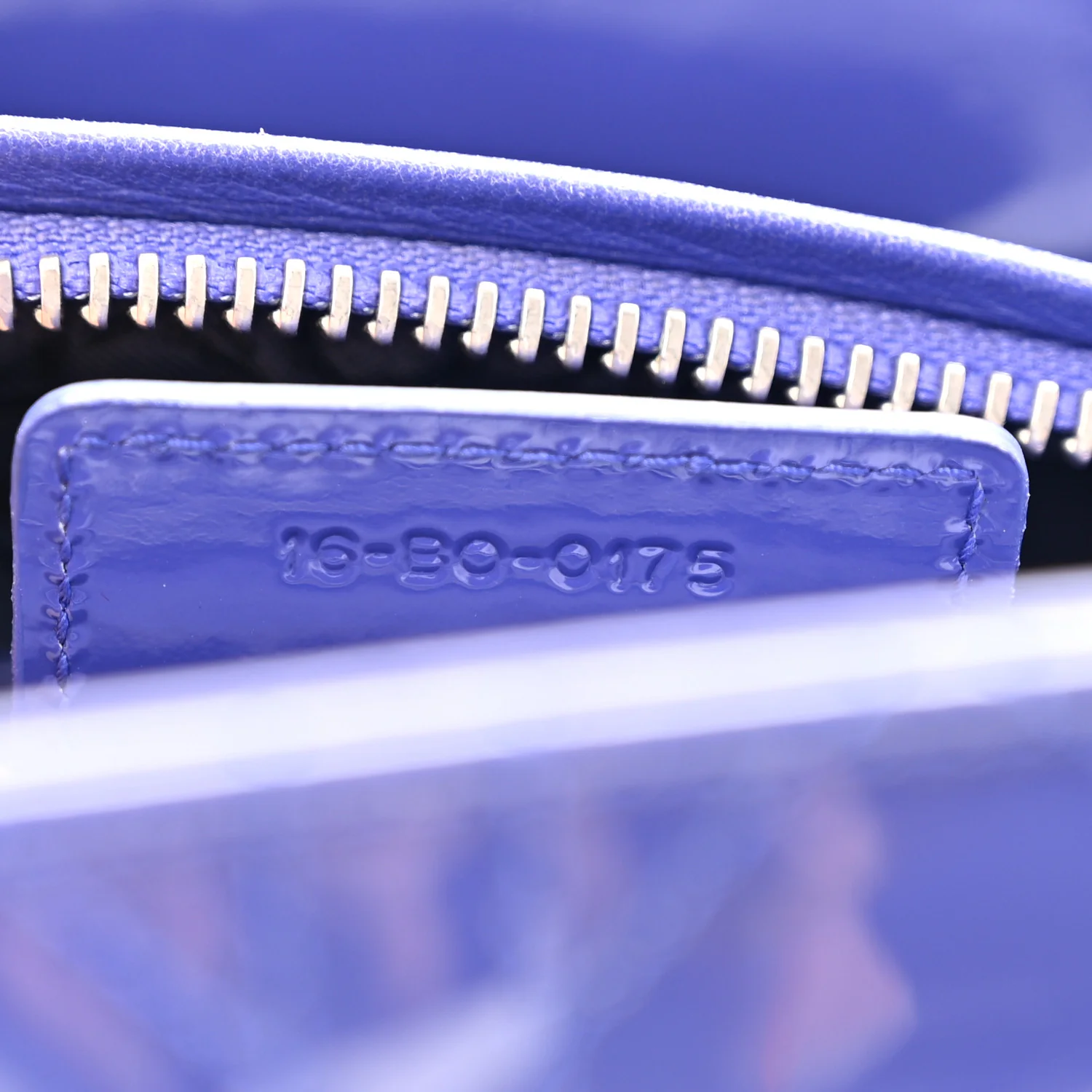Patent Cannage Medium Lady Dior Blue - Image 7