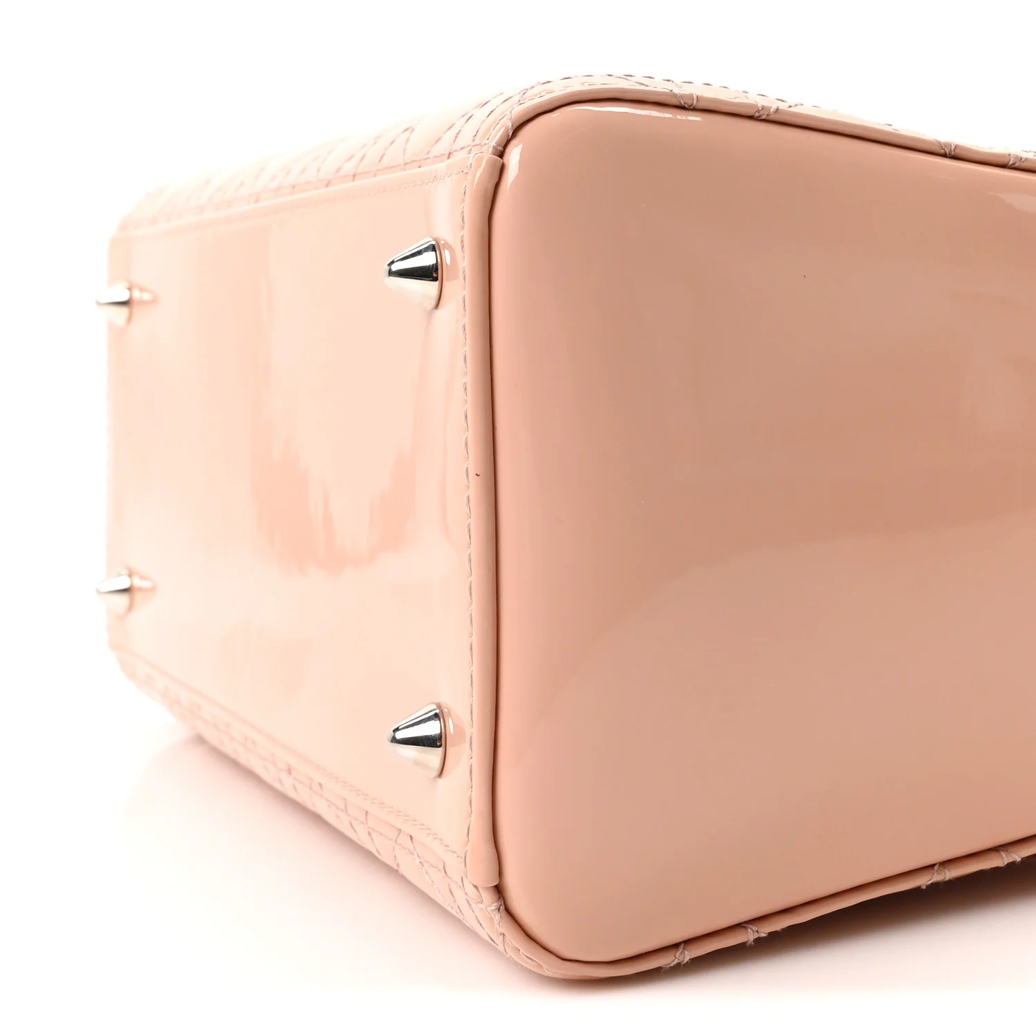 Patent Cannage Medium Lady Dior Light Pink - Image 10