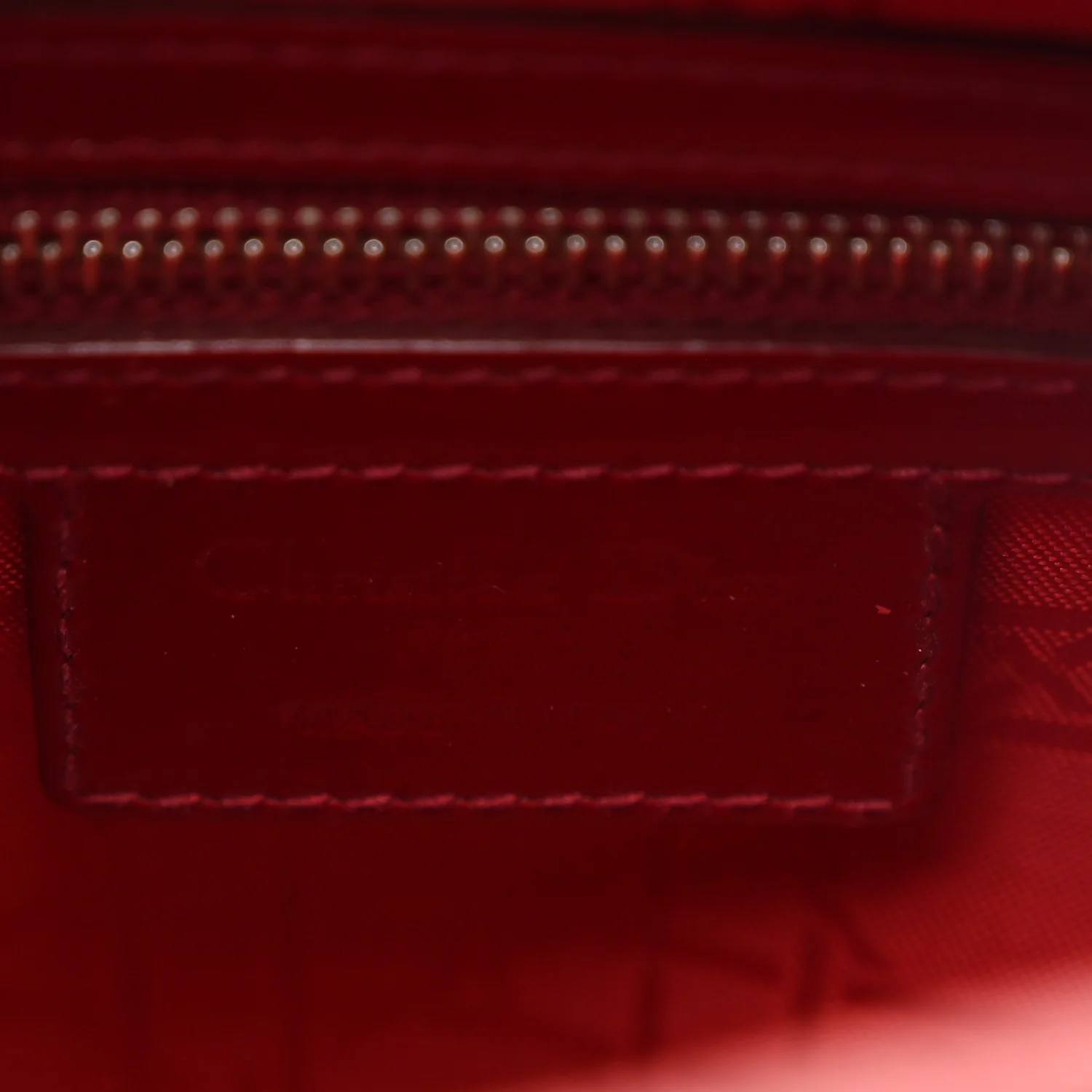 Patent Cannage Medium Lady Dior Red - Image 6