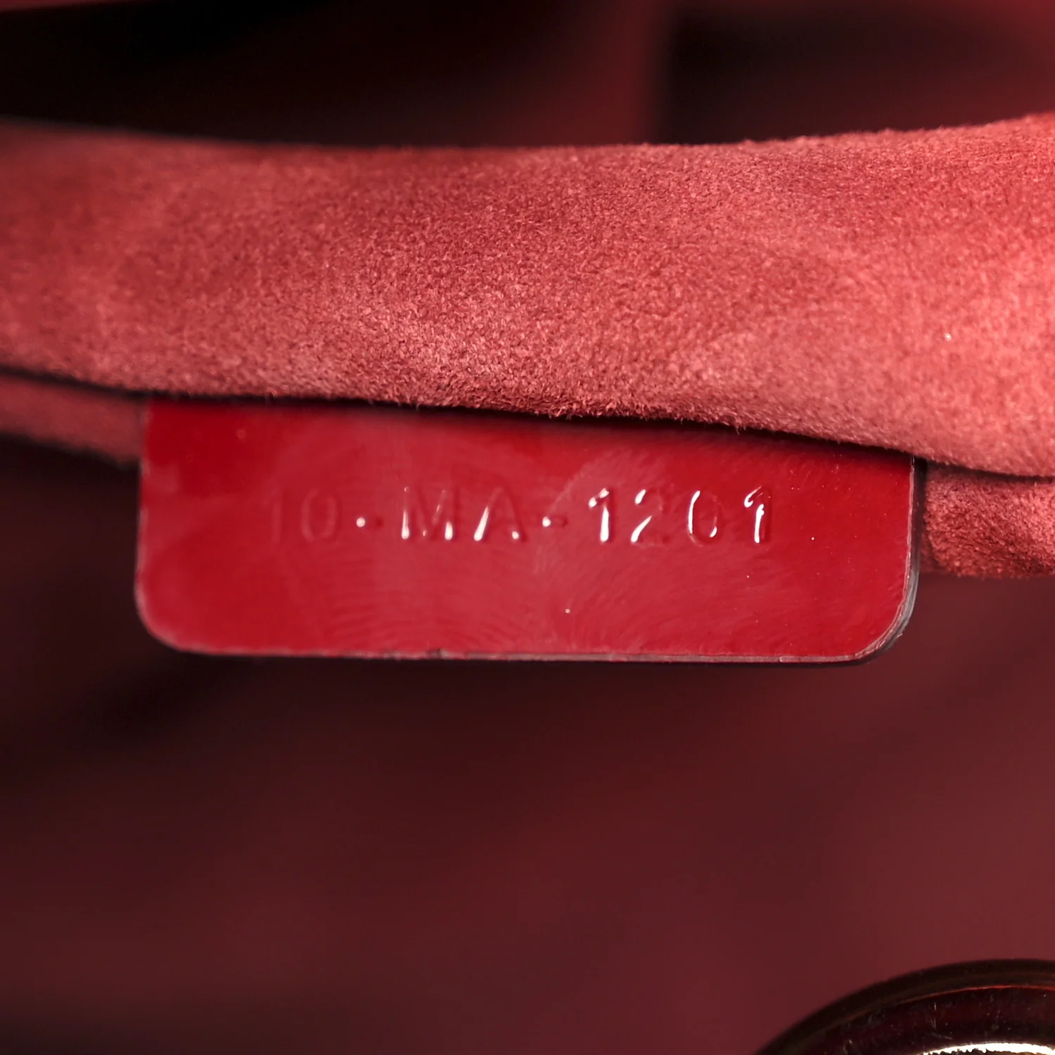 Patent Cannage Medium Lady Dior Red - Image 7