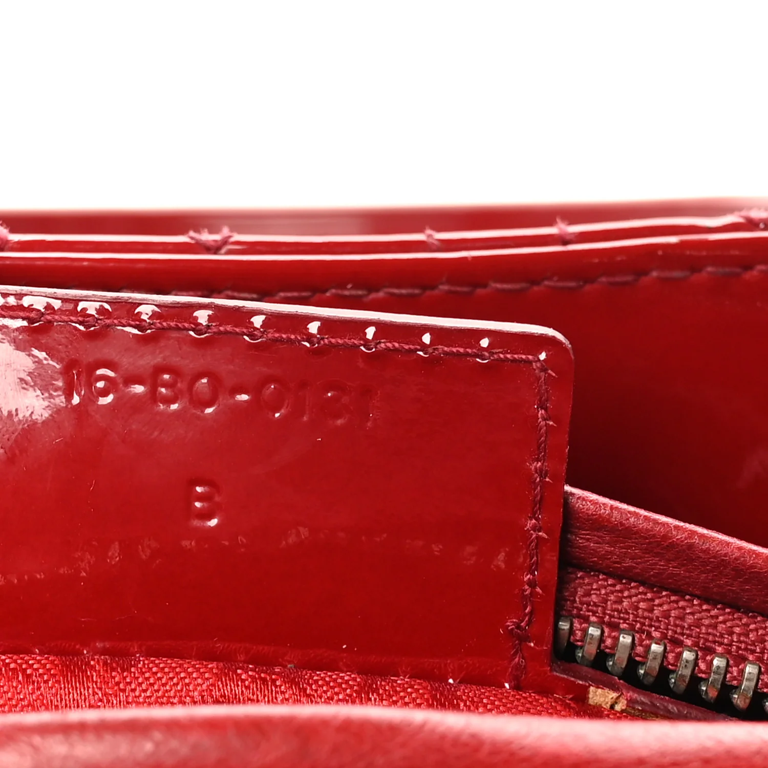 Patent Cannage Medium Lady Dior Red - Image 7