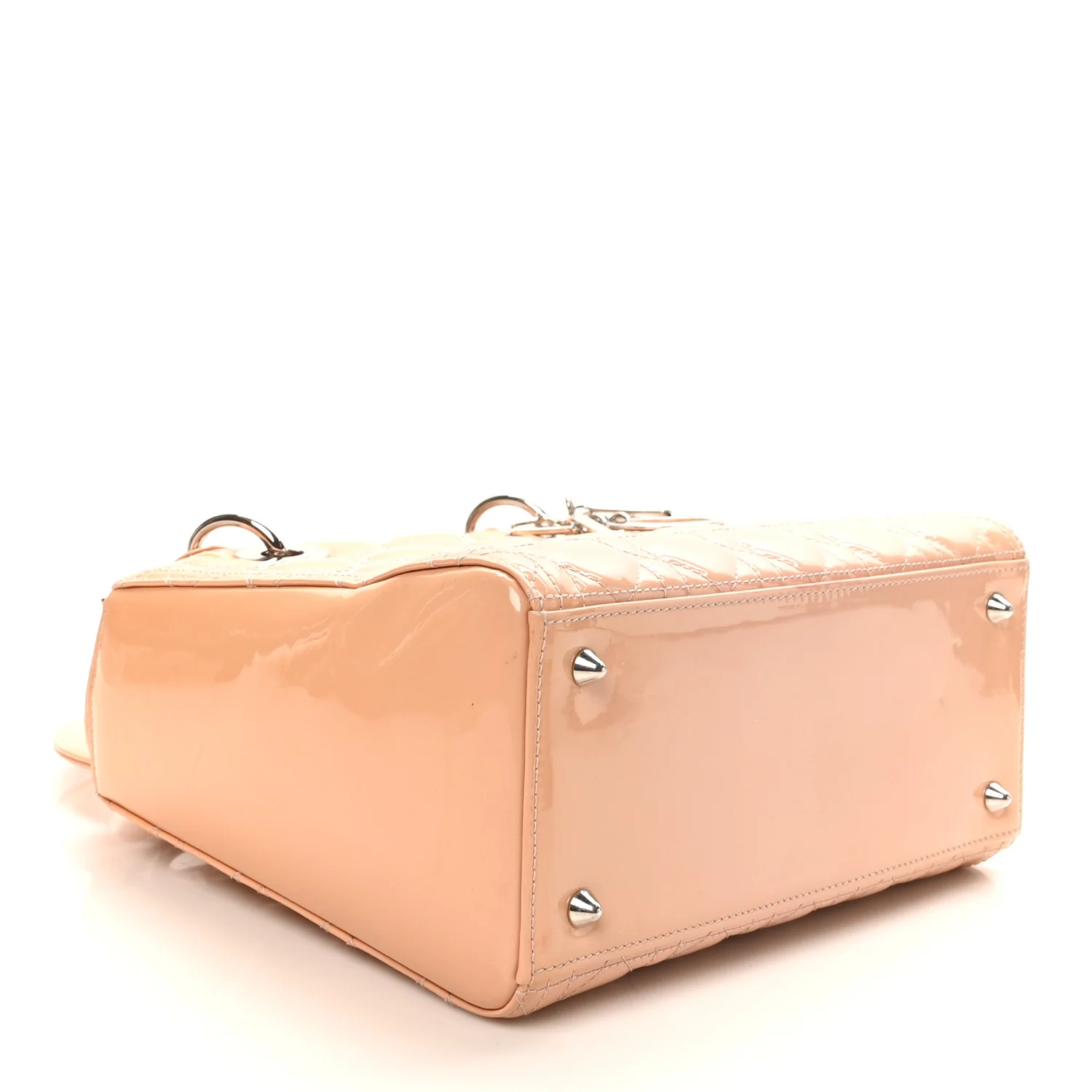 Patent Cannage Medium Lady Dior Rose Clair - Image 4