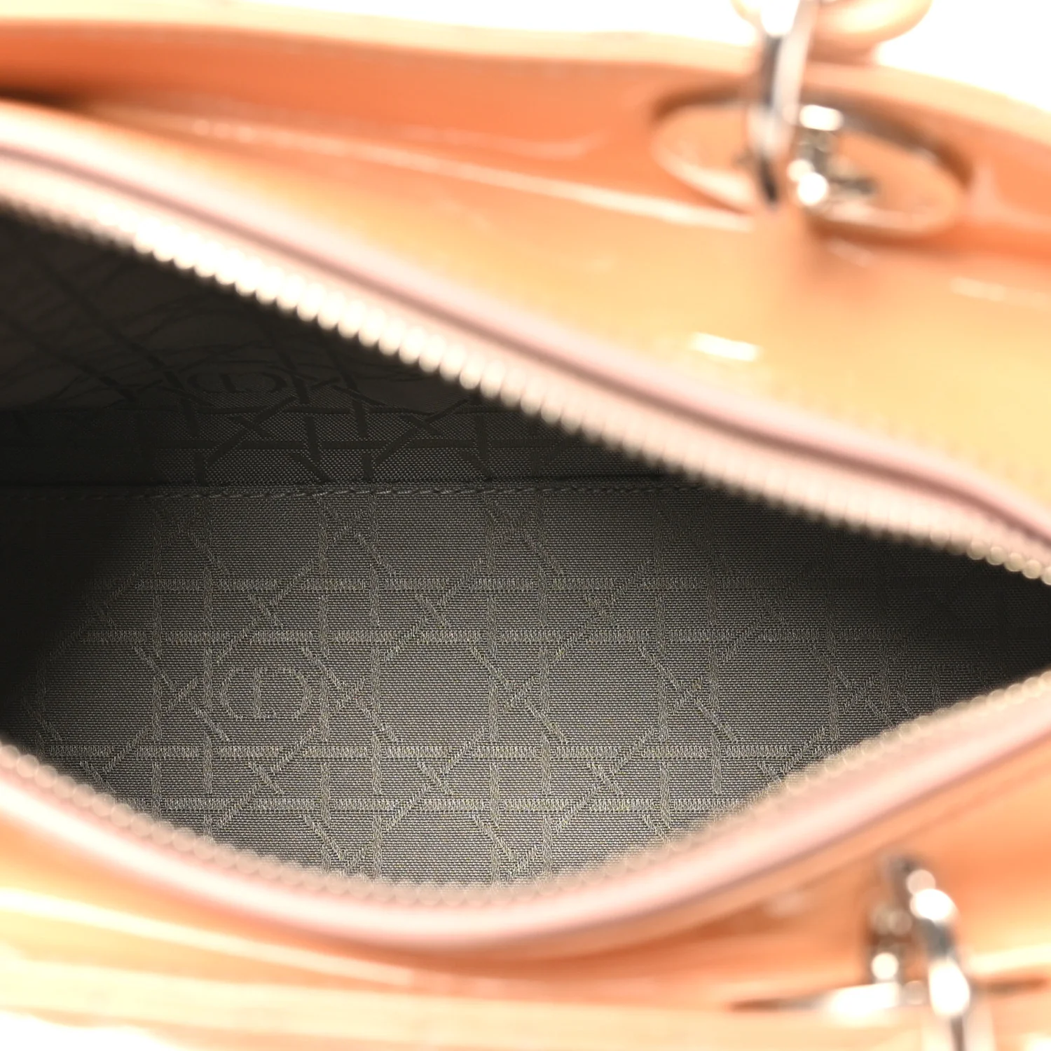 Patent Cannage Medium Lady Dior Rose Clair - Image 5