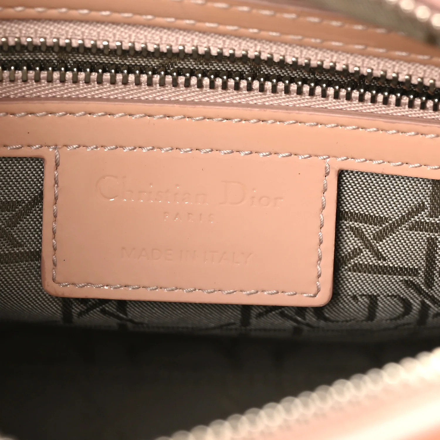 Patent Cannage Medium Lady Dior Rose Clair - Image 6