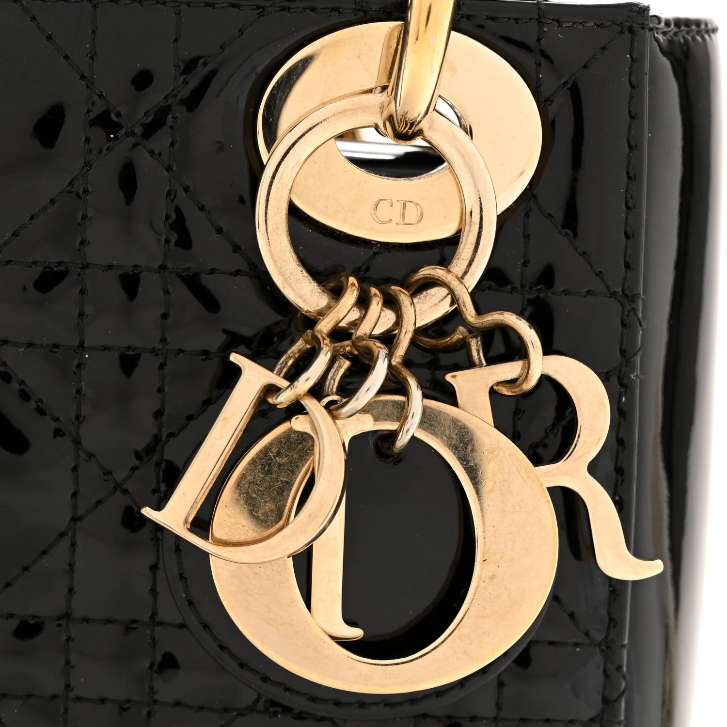 Patent Cannage Mini Lady Dior Black - Image 11