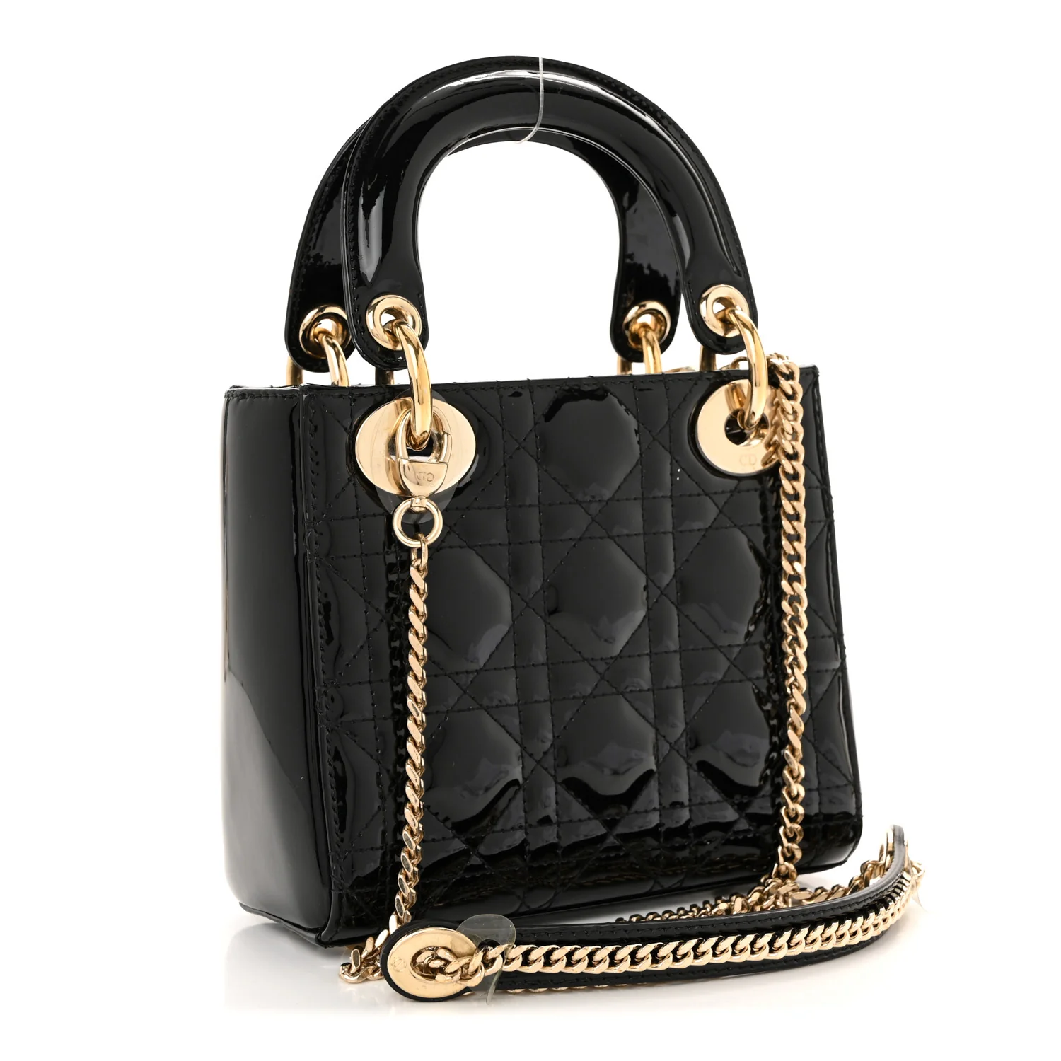 Patent Cannage Mini Lady Dior Black - Image 3