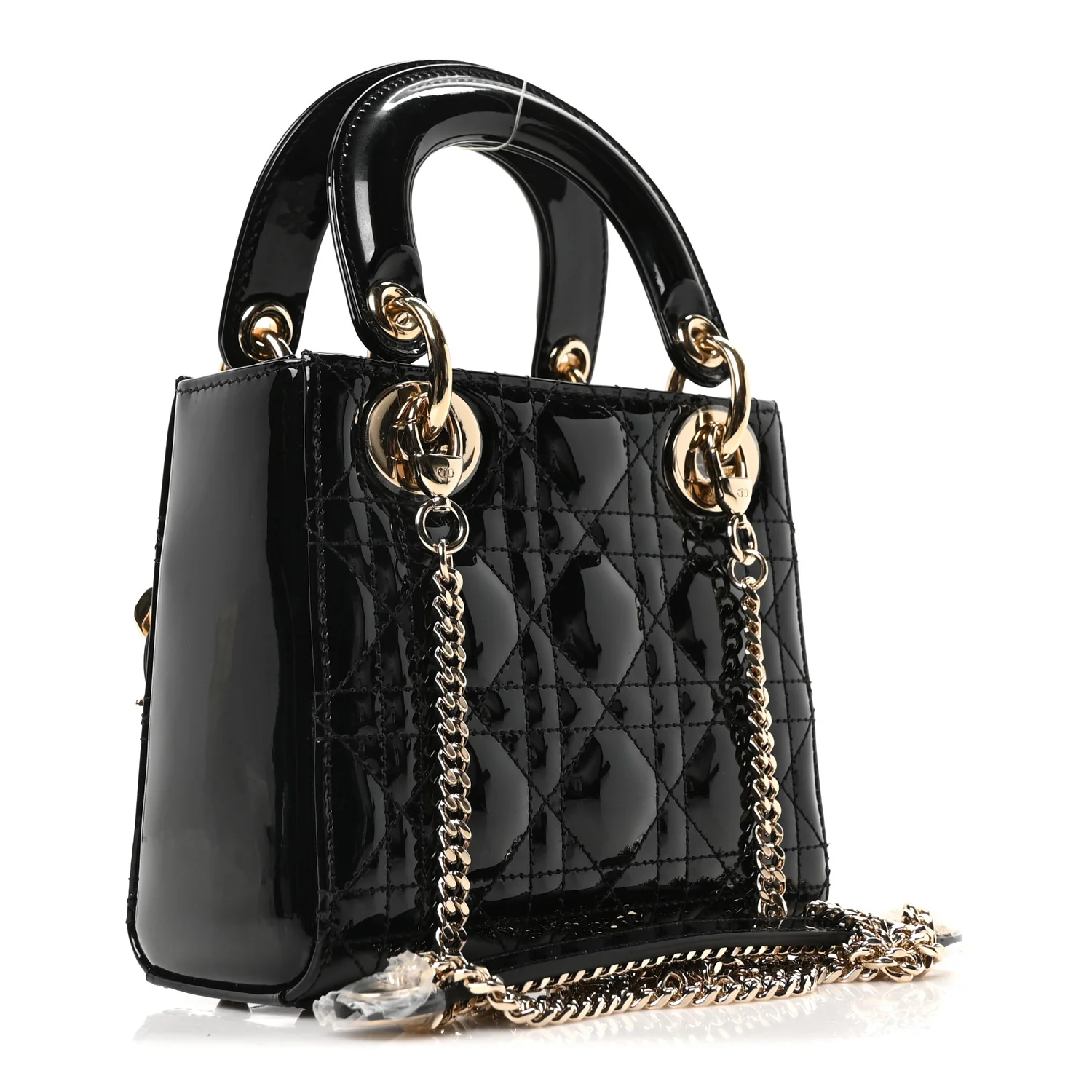 Patent Cannage Mini Lady Dior Black - Image 3