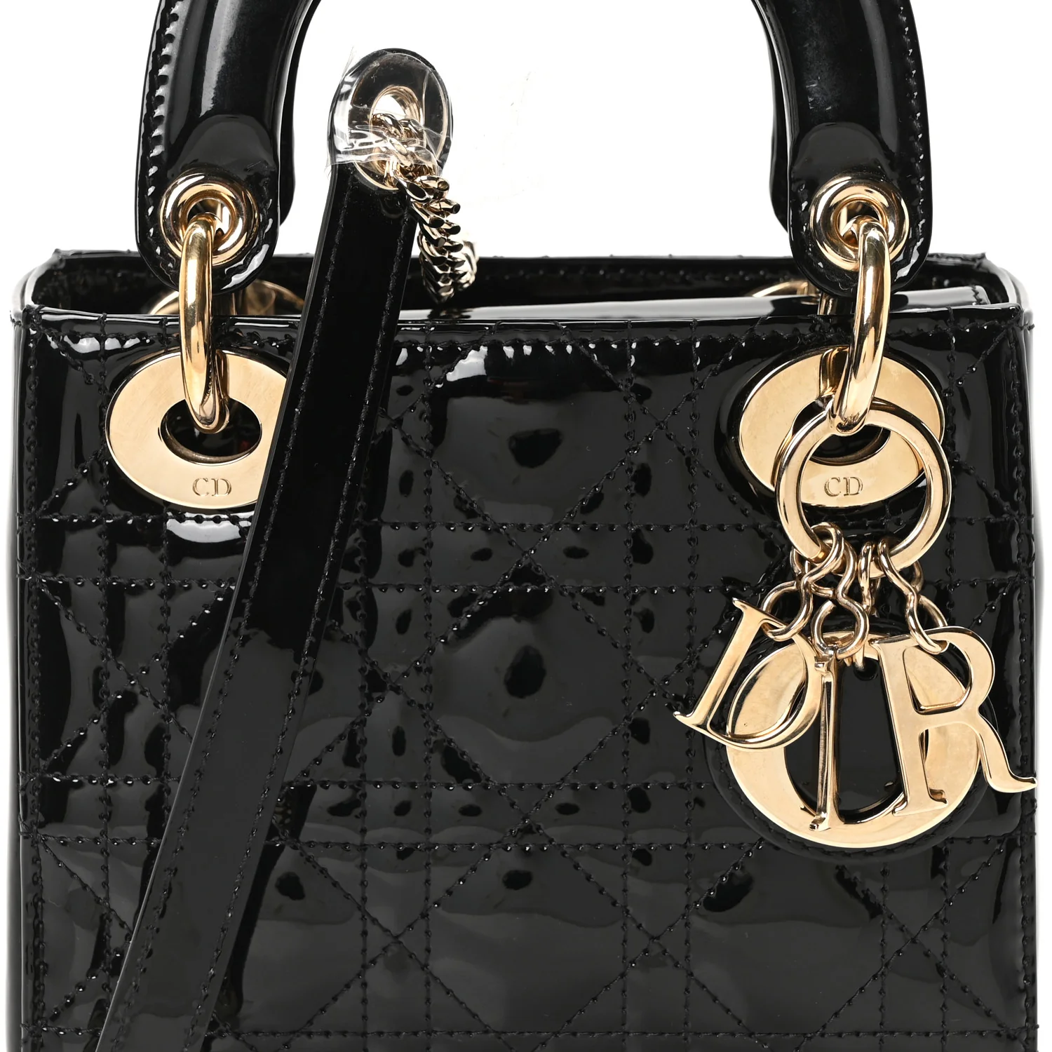 Patent Cannage Mini Lady Dior Black - Image 7