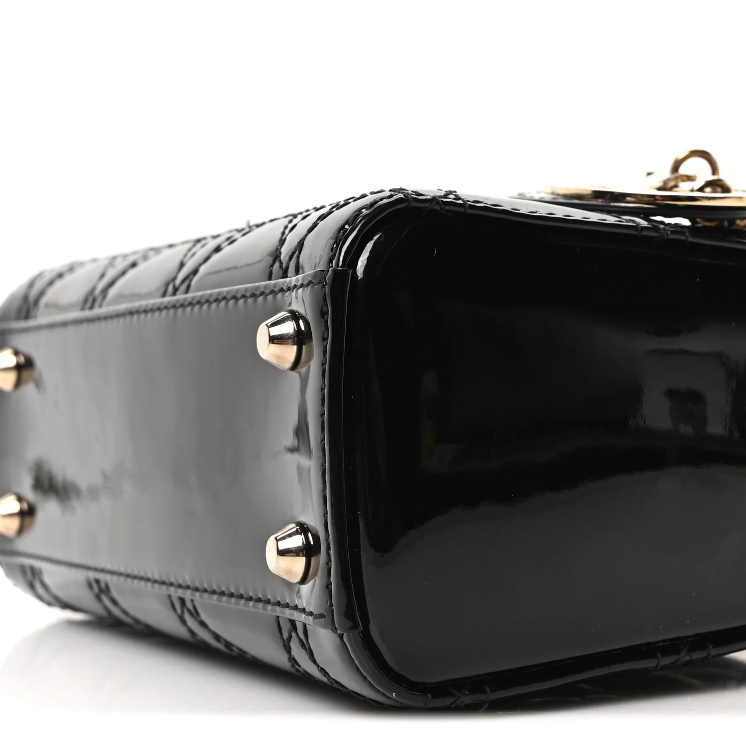 Patent Cannage Mini Lady Dior Black - Image 9