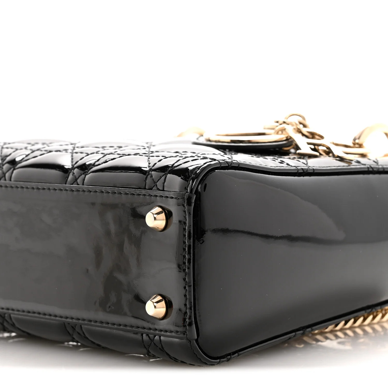 Patent Cannage Mini Lady Dior Black - Image 10