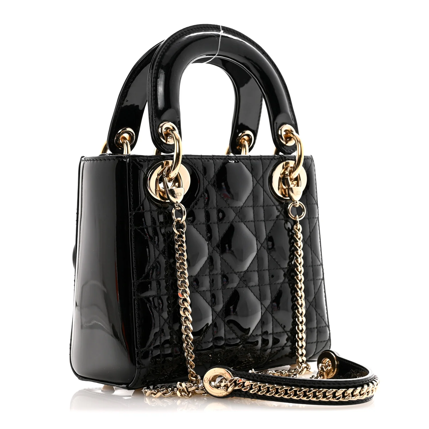 Patent Cannage Mini Lady Dior Black - Image 3