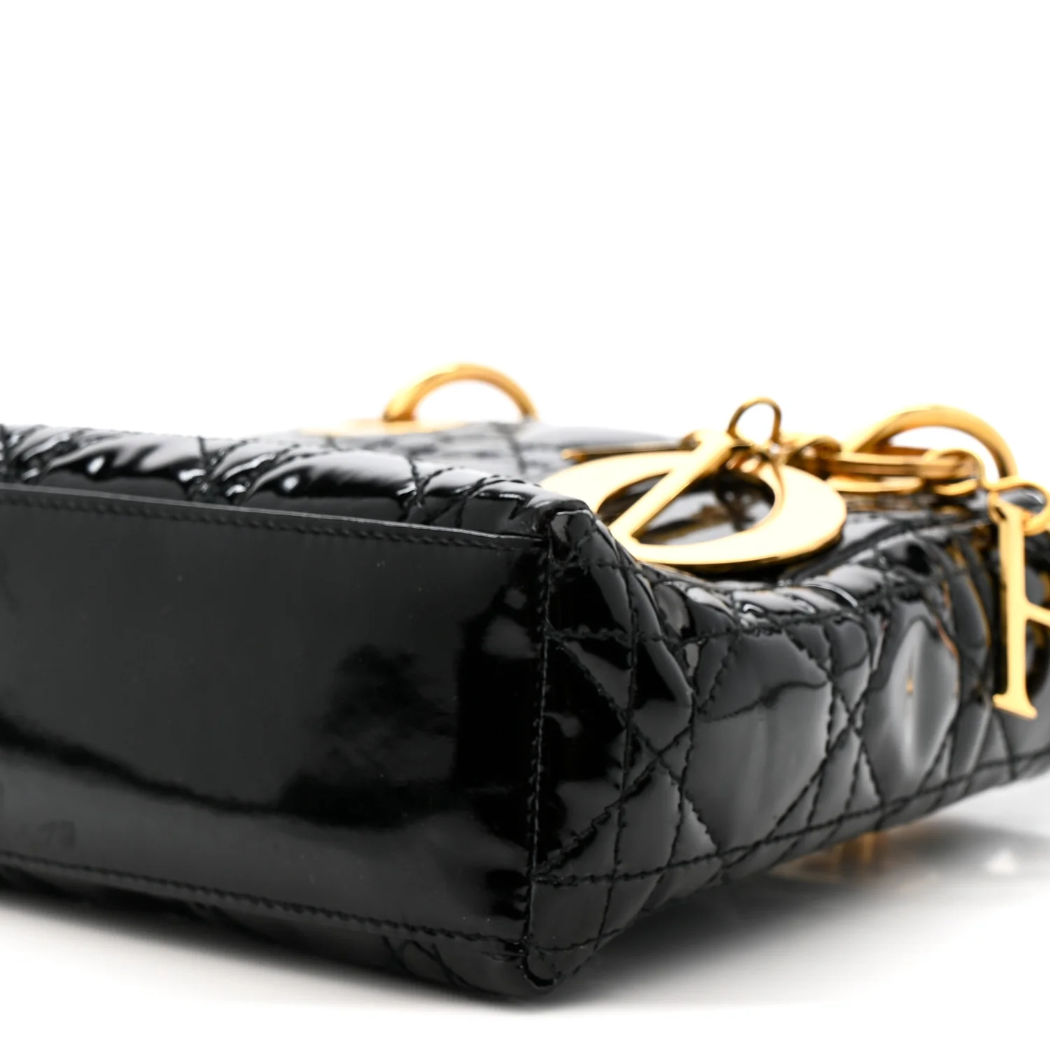 Patent Cannage Mini Lady Dior Black - Image 10