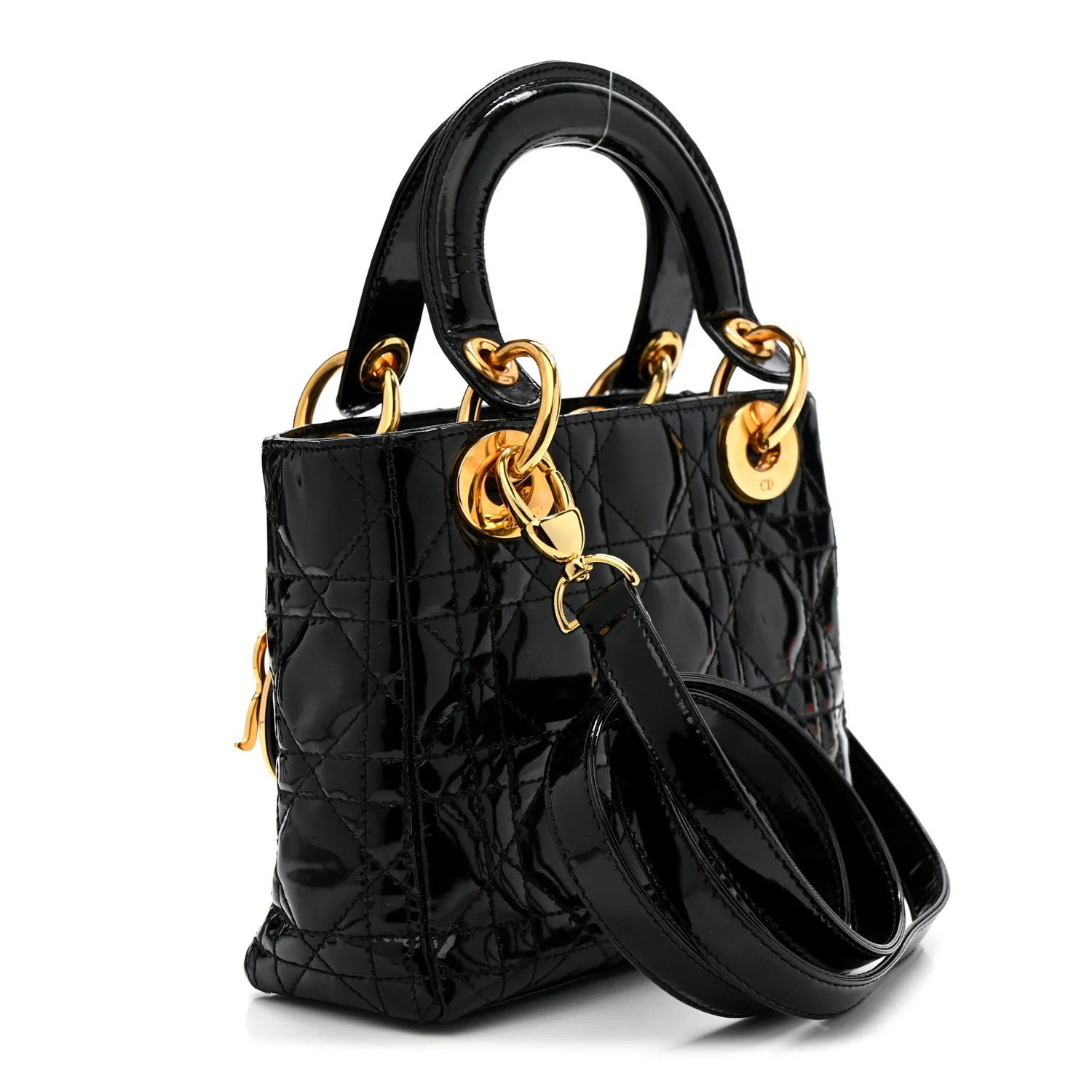 Patent Cannage Mini Lady Dior Black - Image 3