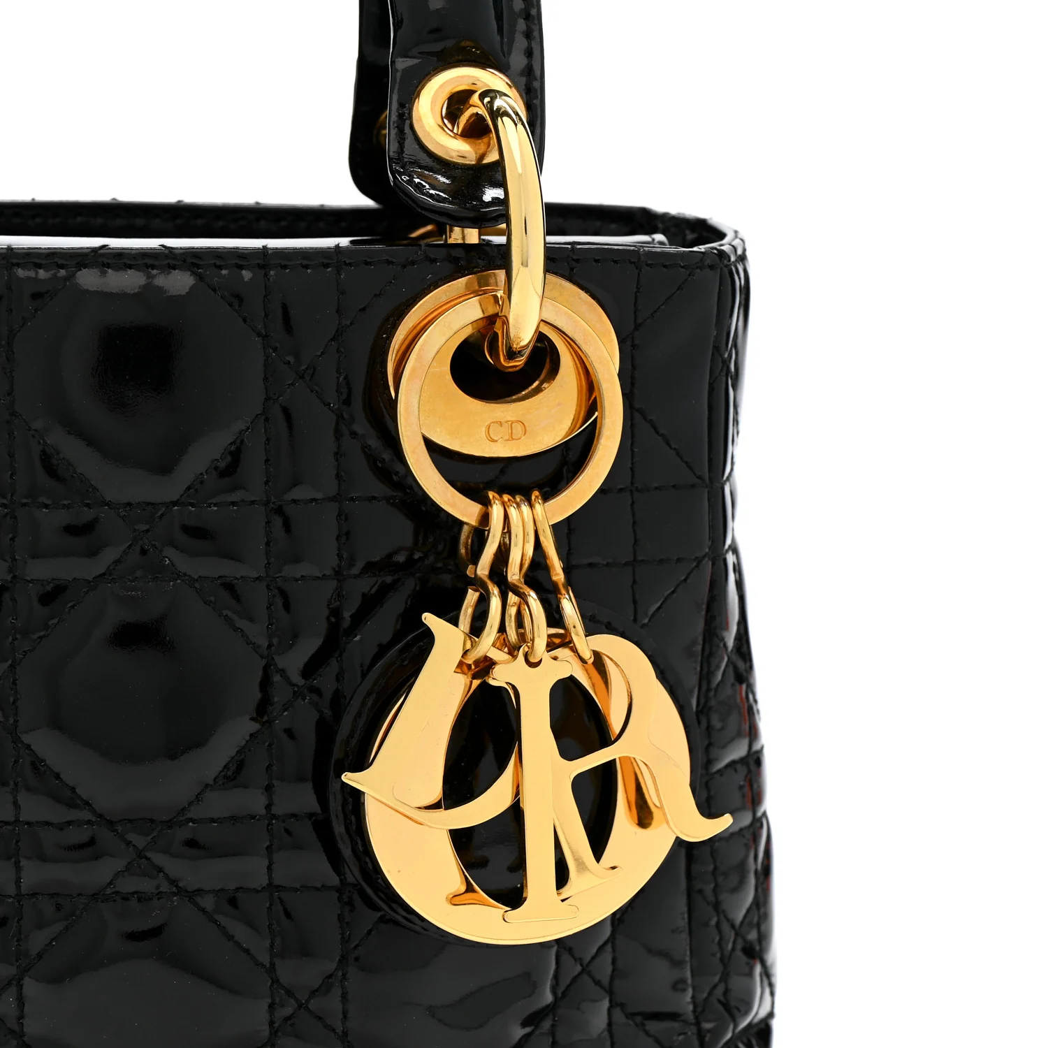Patent Cannage Mini Lady Dior Black - Image 8