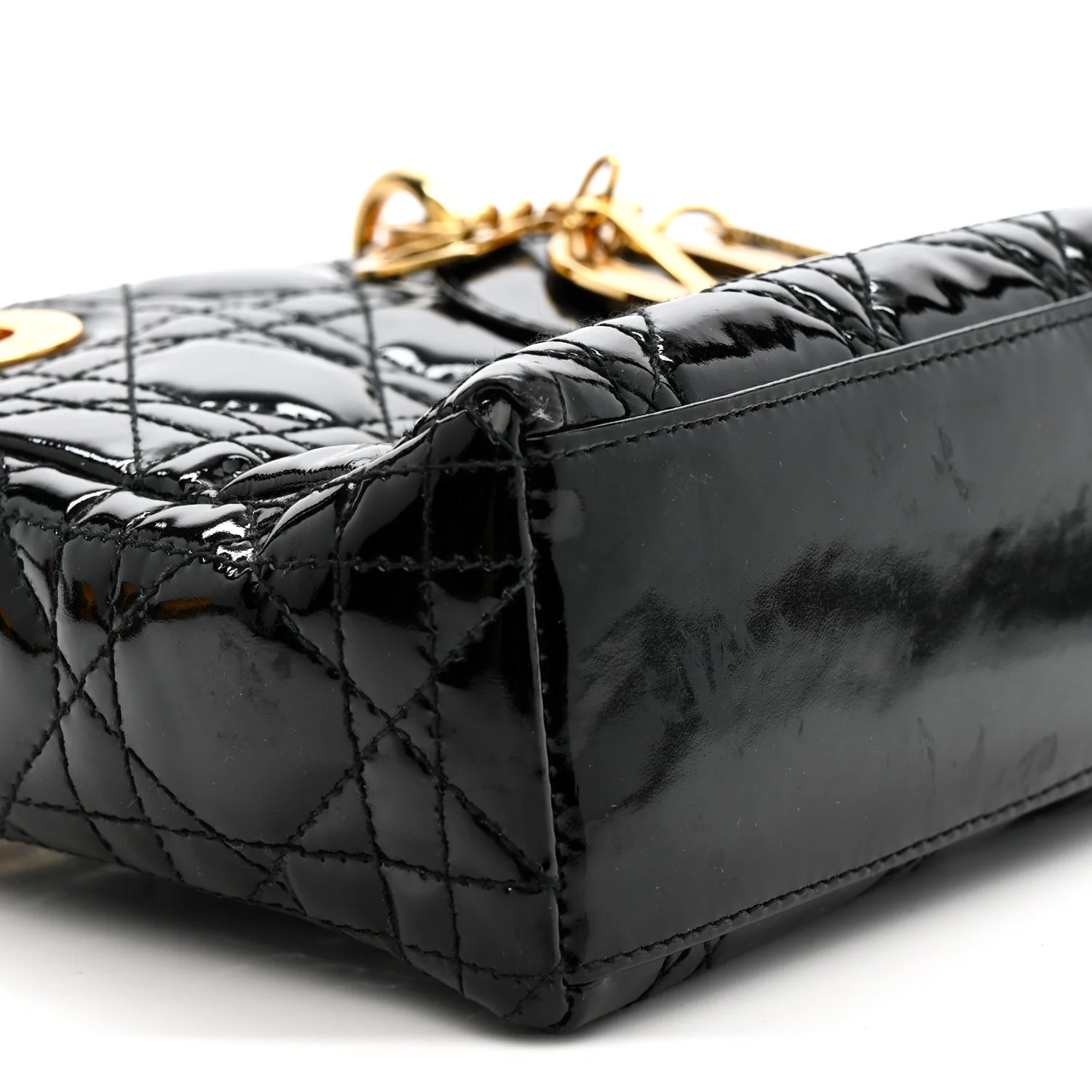 Patent Cannage Mini Lady Dior Black - Image 9