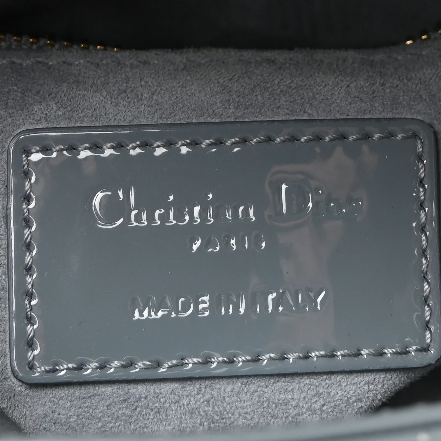 Patent Cannage Mini Lady Dior Light Blue - Image 6