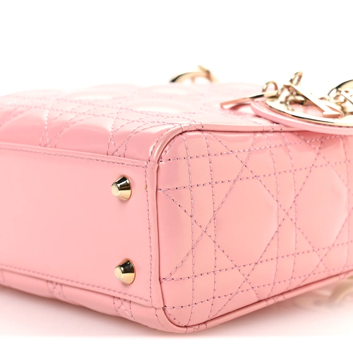 Patent Cannage Mini Lady Dior Pink - Image 10