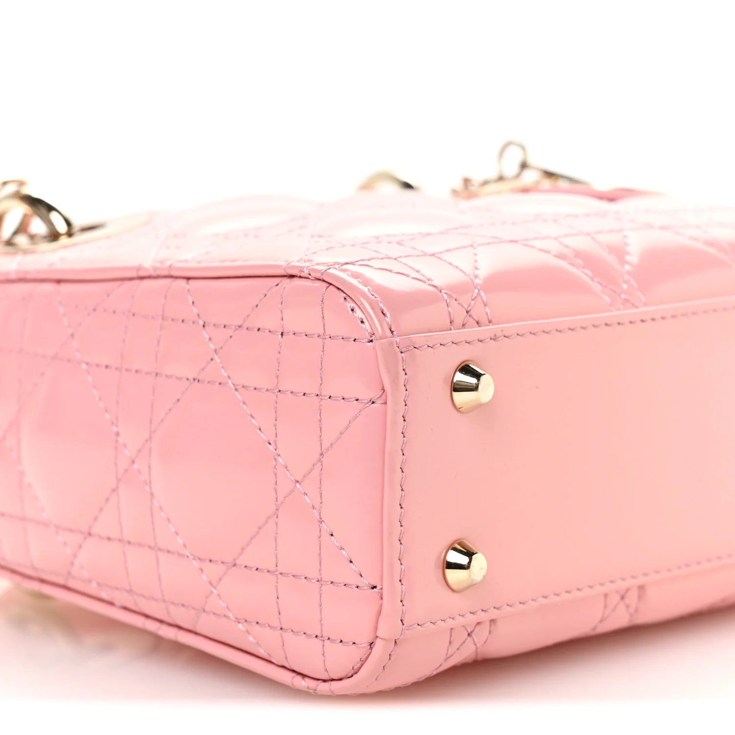 Patent Cannage Mini Lady Dior Pink - Image 9