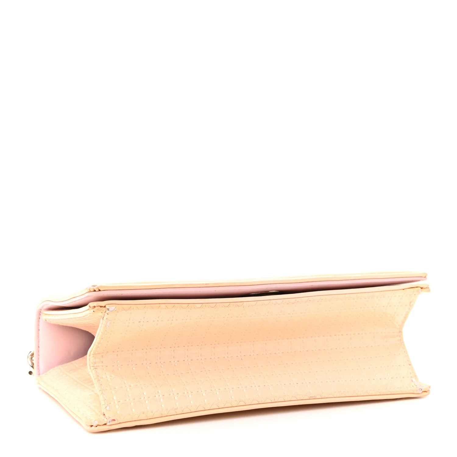 Patent Micro-Cannage Small Diorama Flap Bag Rose - Image 4