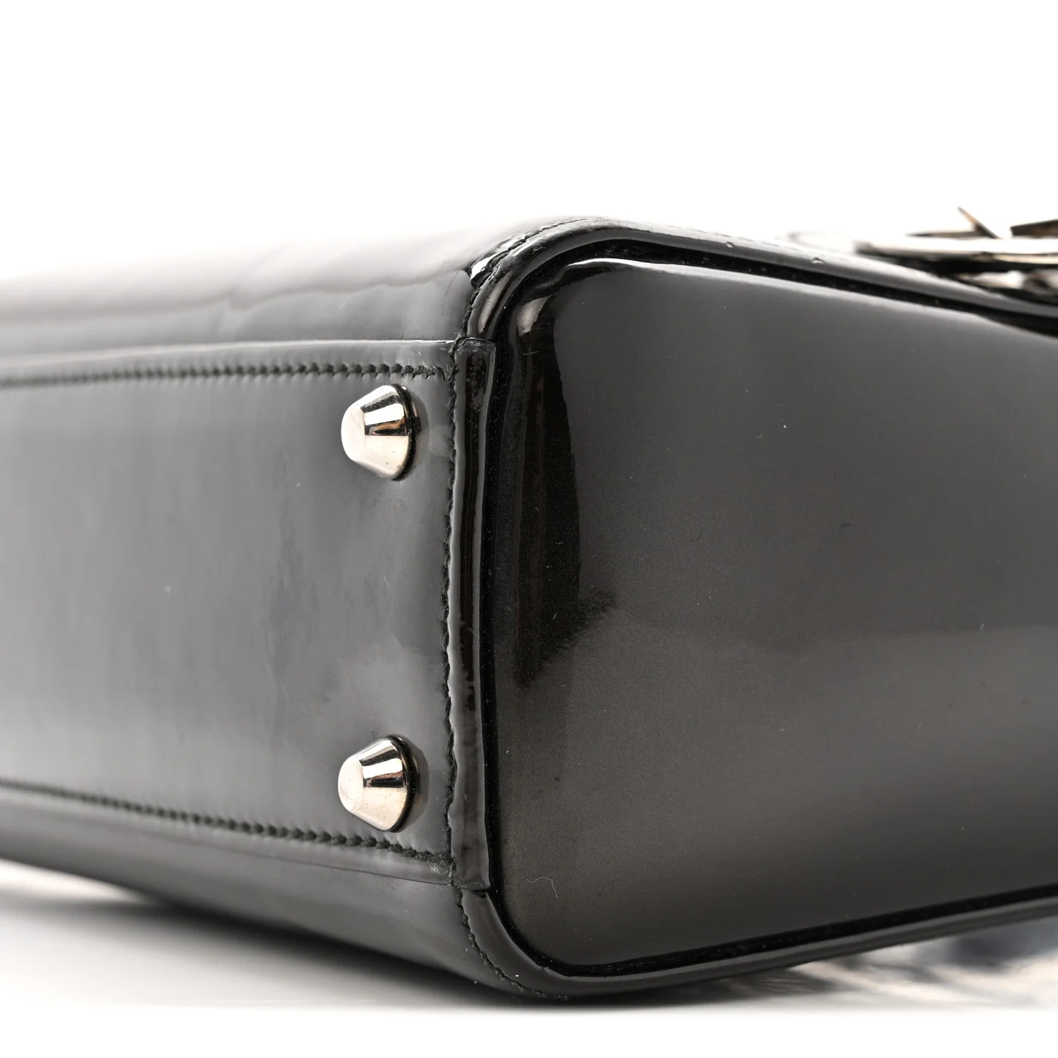 Patent Mini Lady Dior Black - Image 10