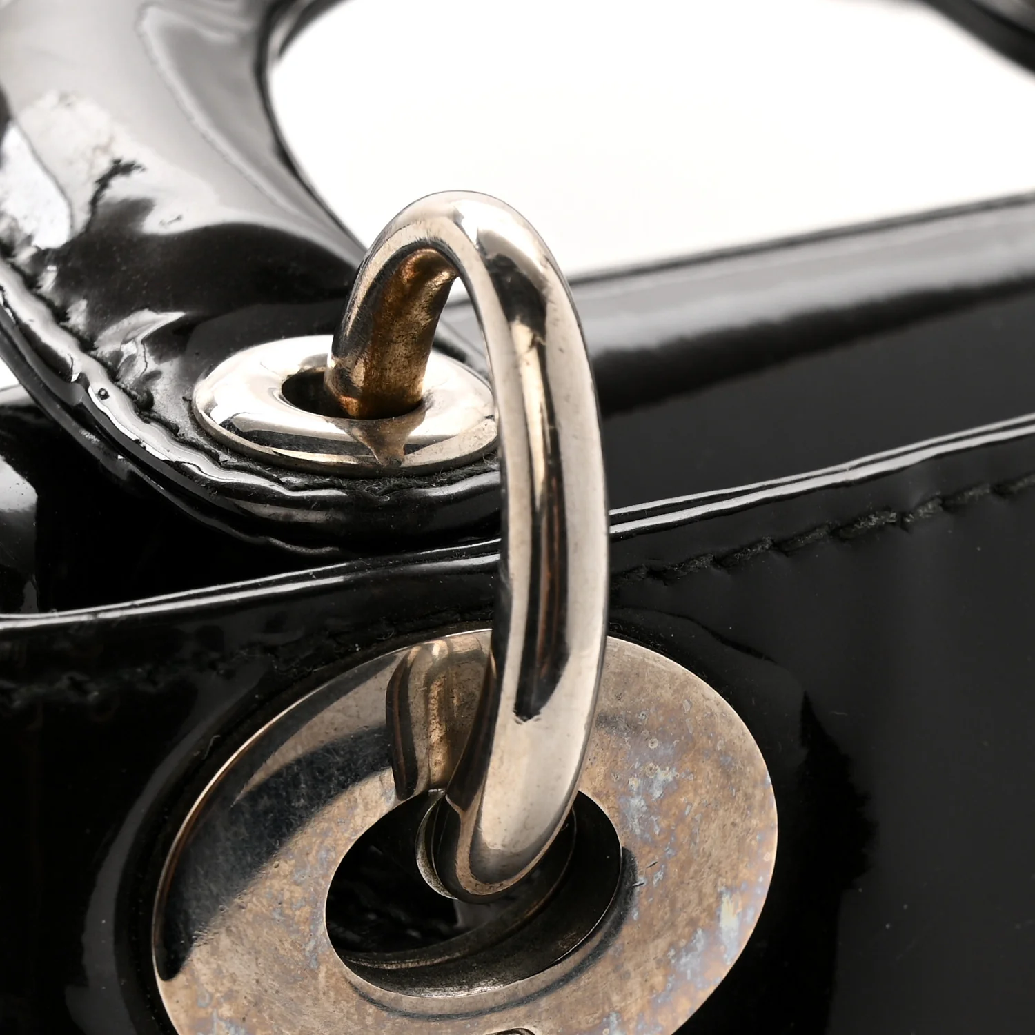 Patent Mini Lady Dior Black - Image 12