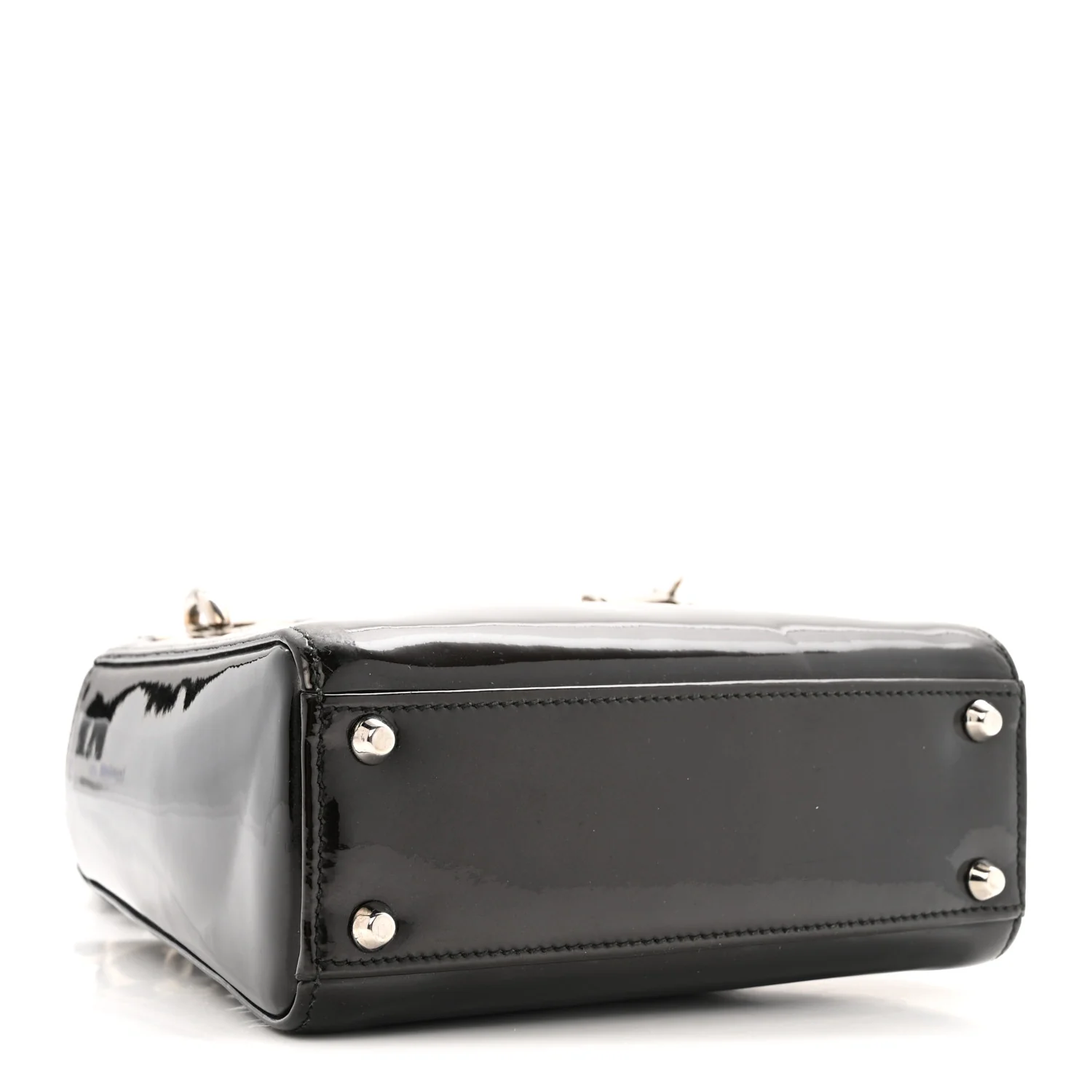 Patent Mini Lady Dior Black - Image 4