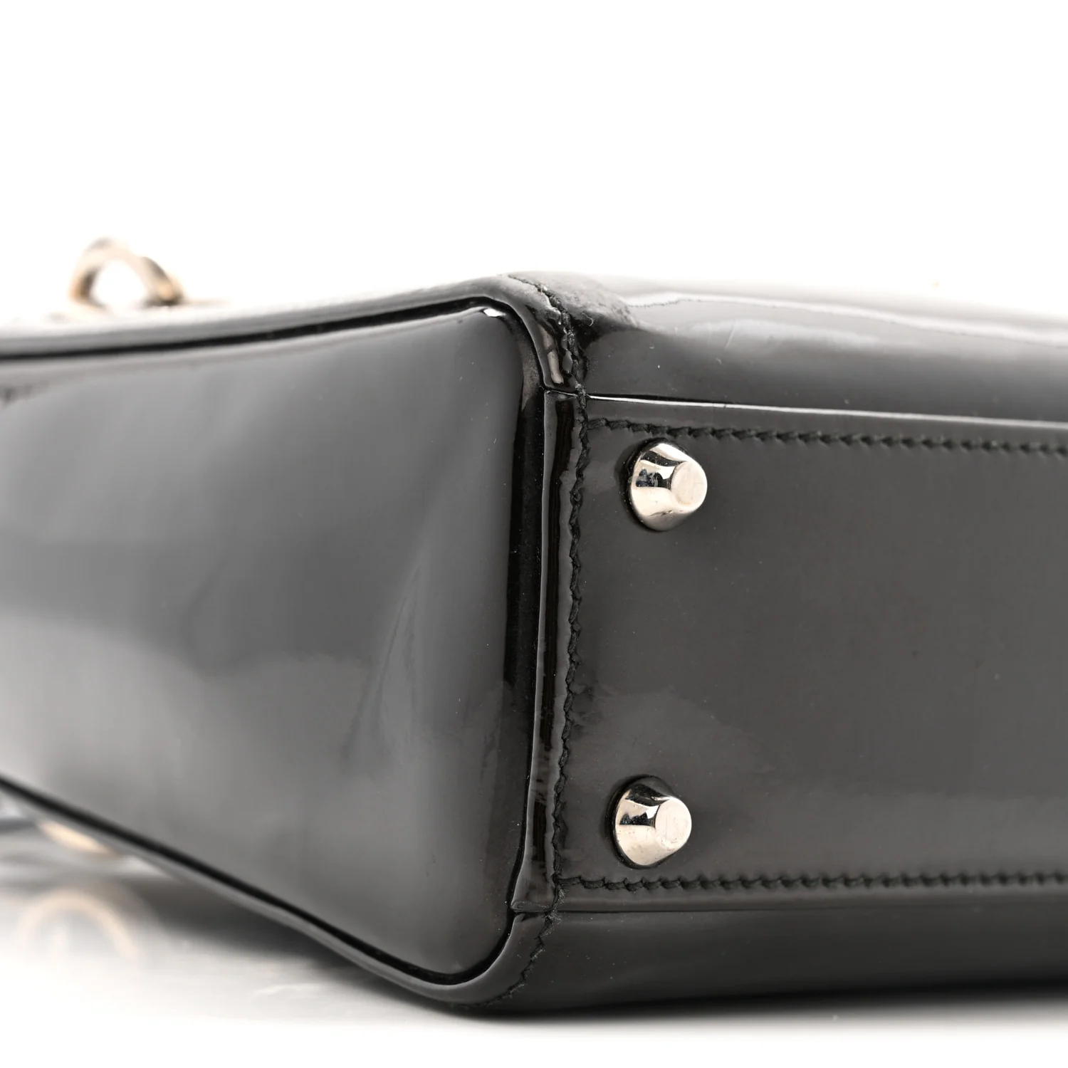 Patent Mini Lady Dior Black - Image 9